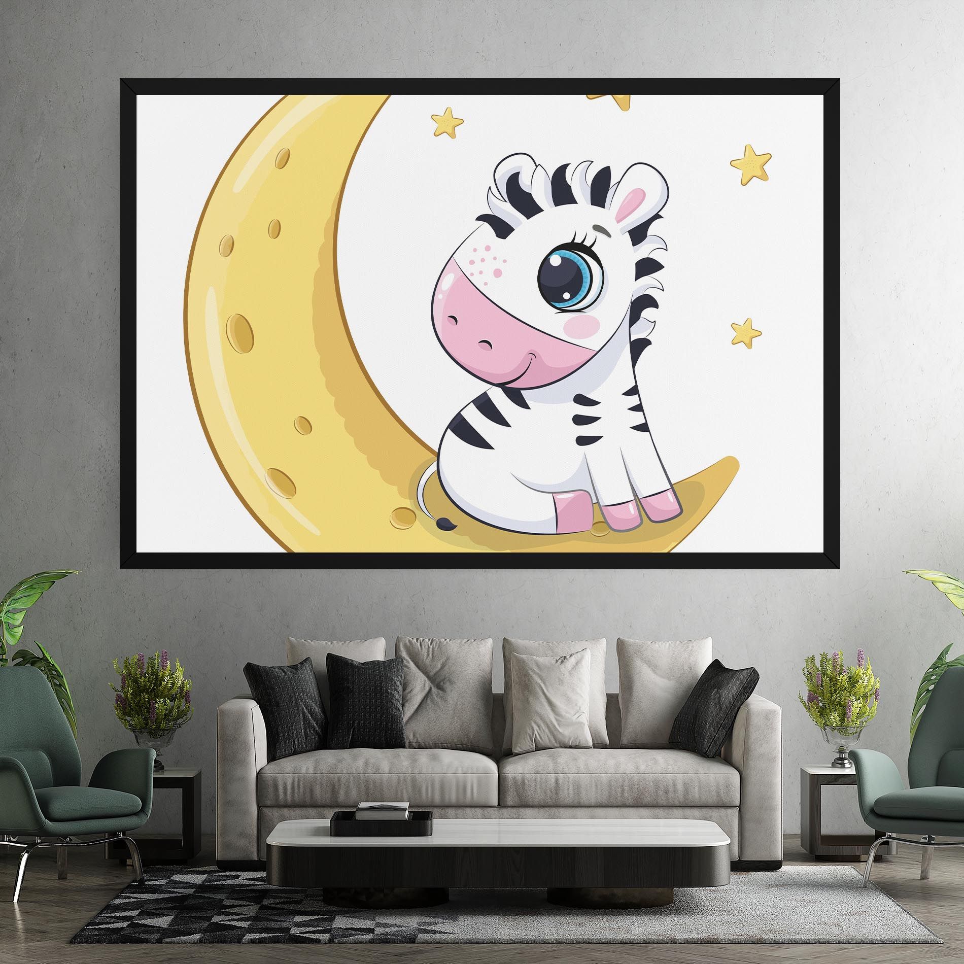 Cute Zebra Moon mockup 7