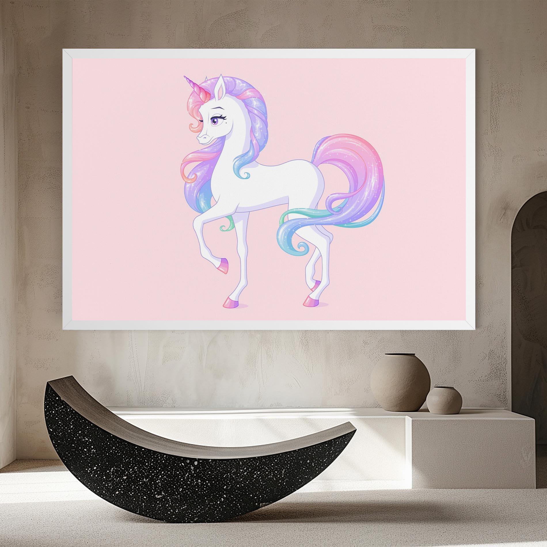 Картина на платно Beautiful Unicorn mockup 8
