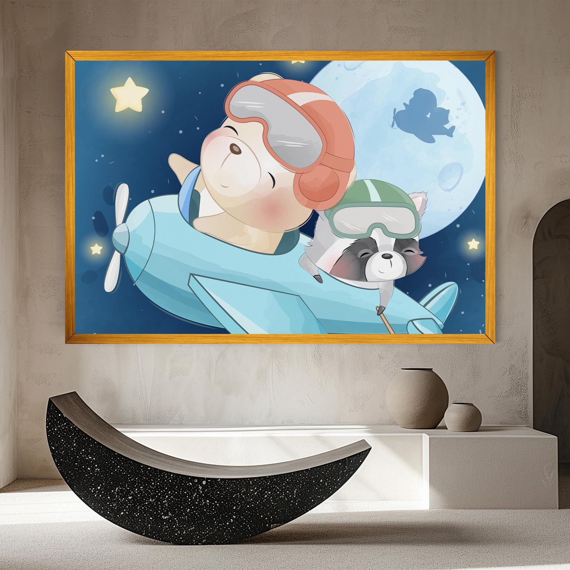 Bear Flying Star mockup 8