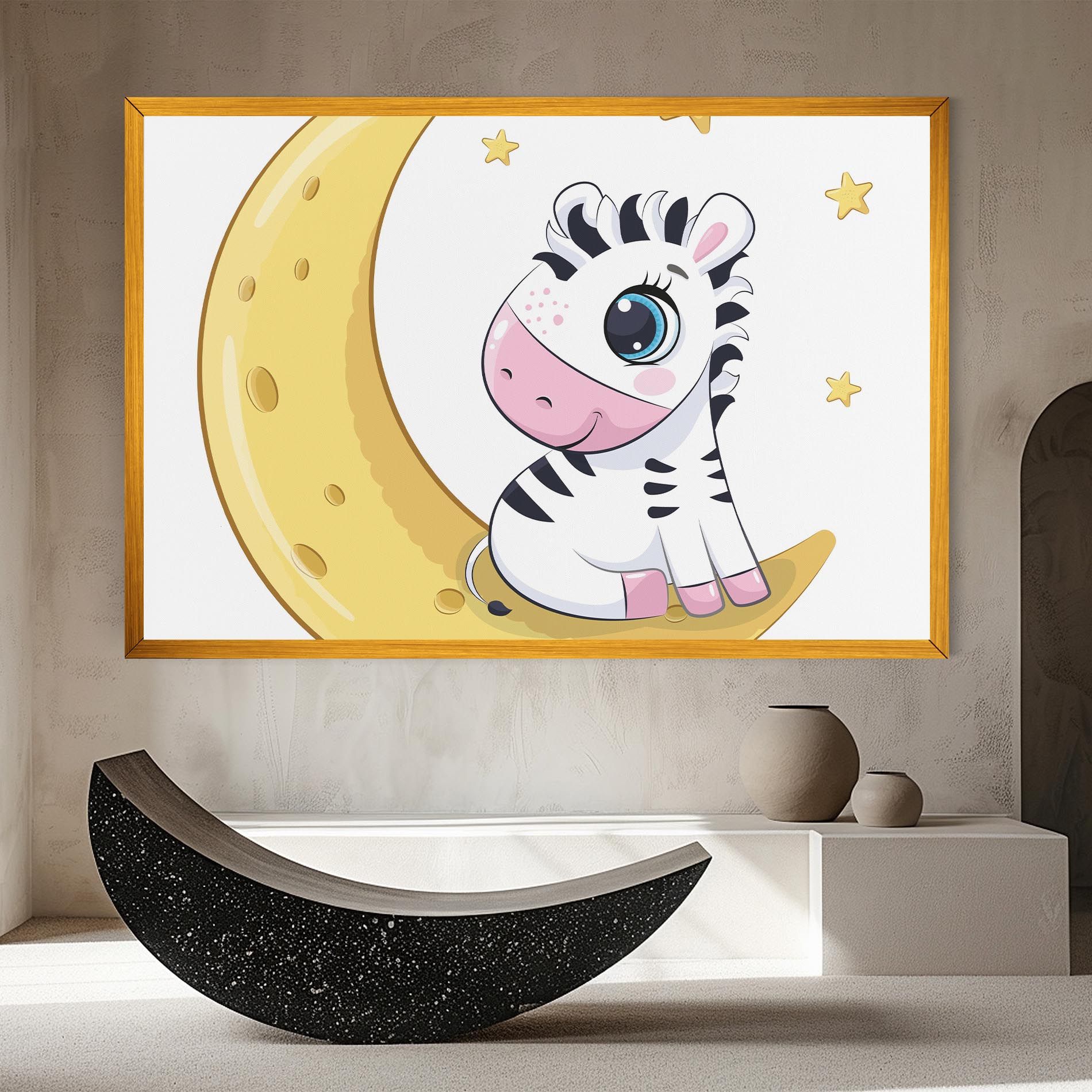 Cute Zebra Moon mockup 8