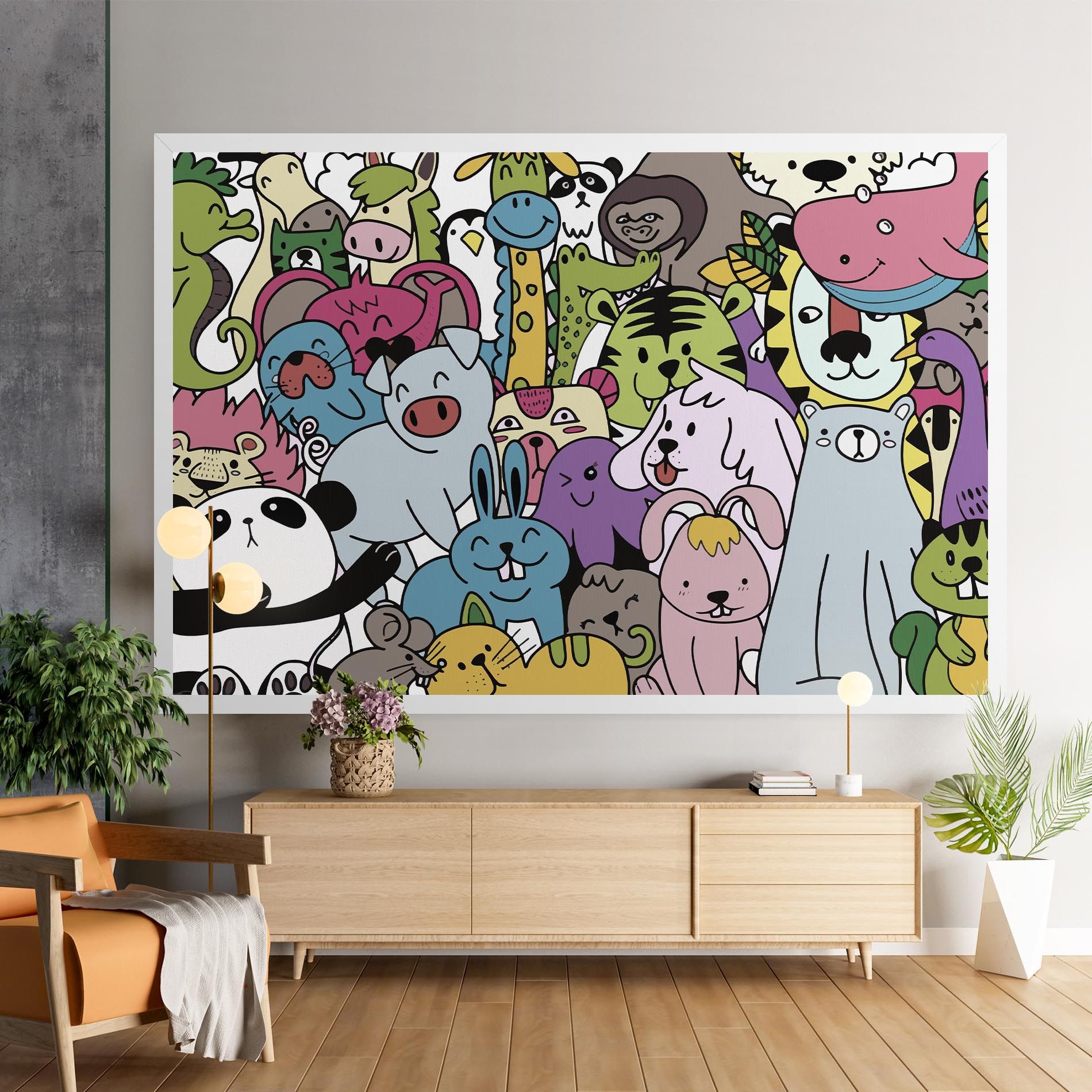 Animals Cartoon mockup 9