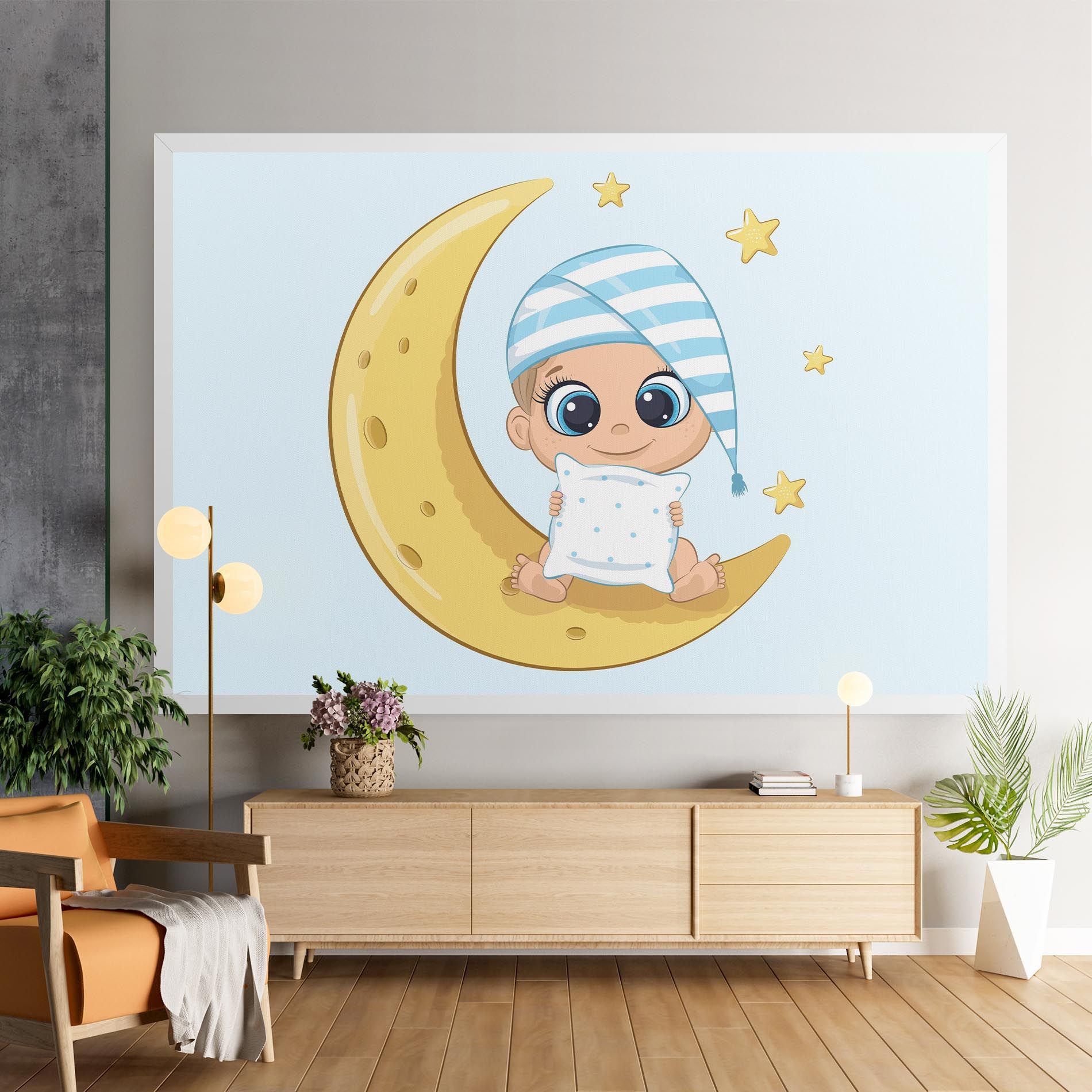 Baby On Moon mockup 9