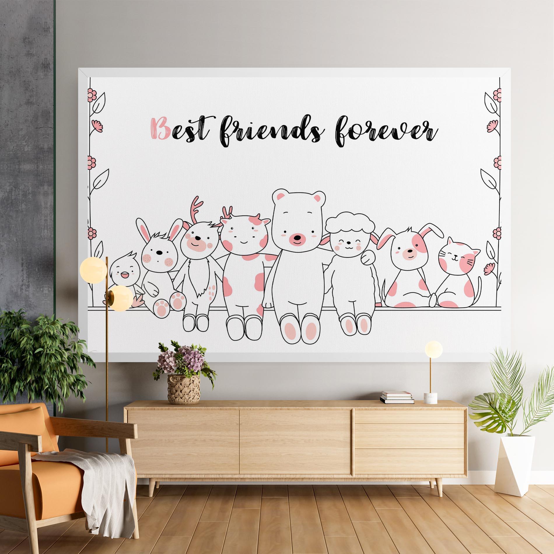 Картина на платно Friends Forever mockup 9