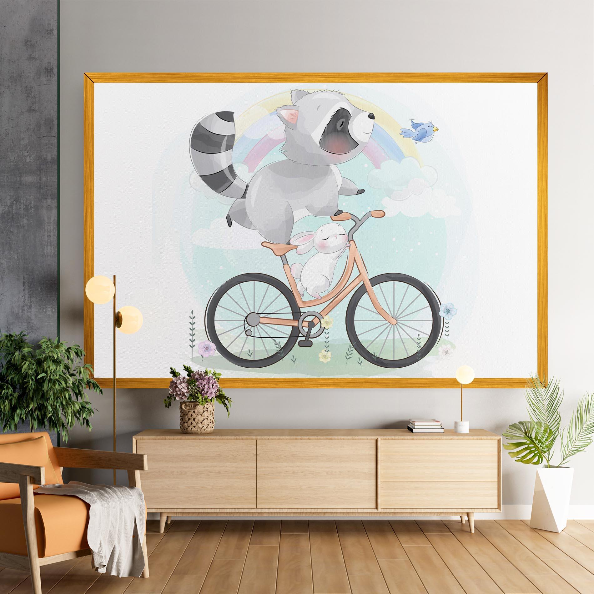 Картина на платно Bike Ride Animal mockup 9