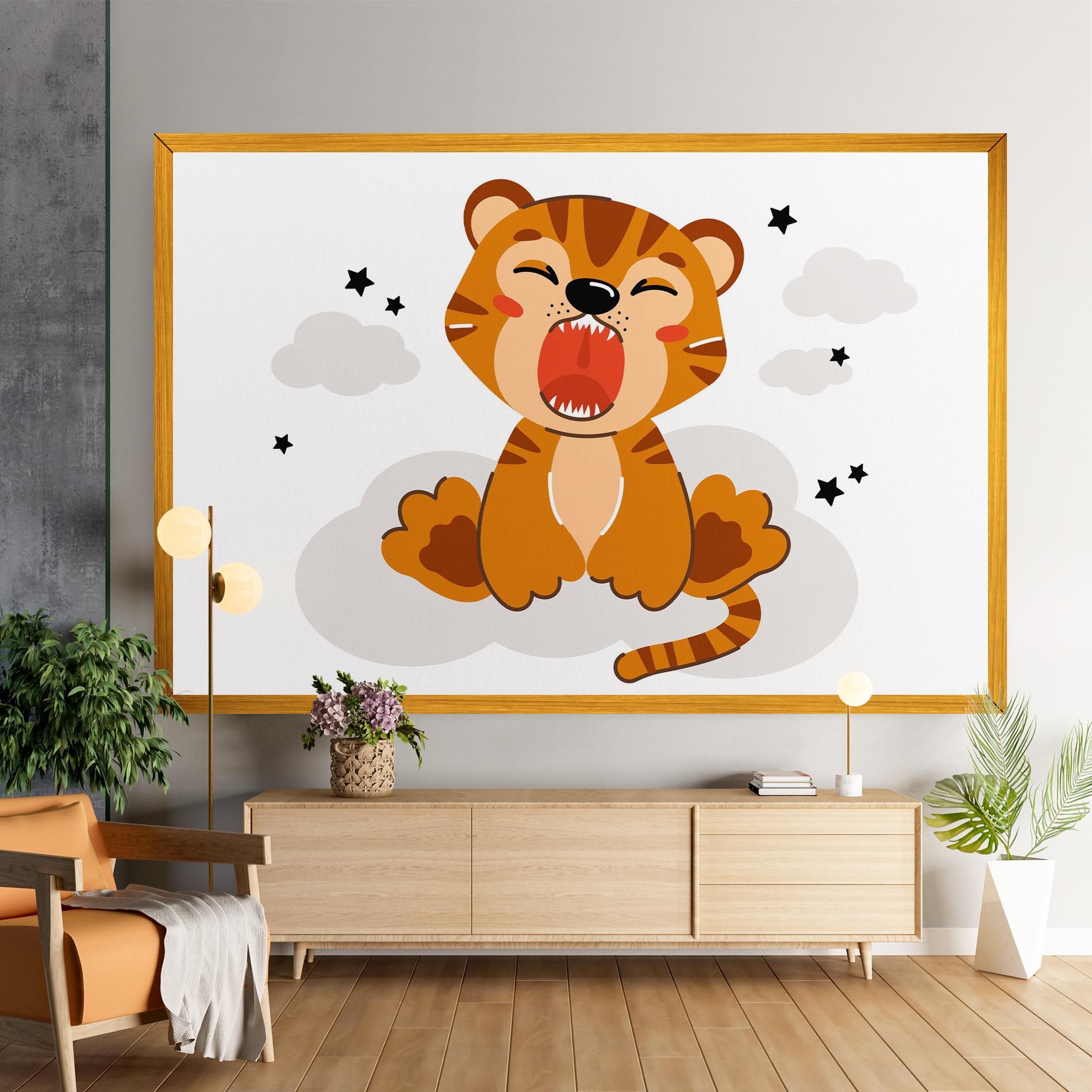 Cute Sleepy Tiger mockup 9