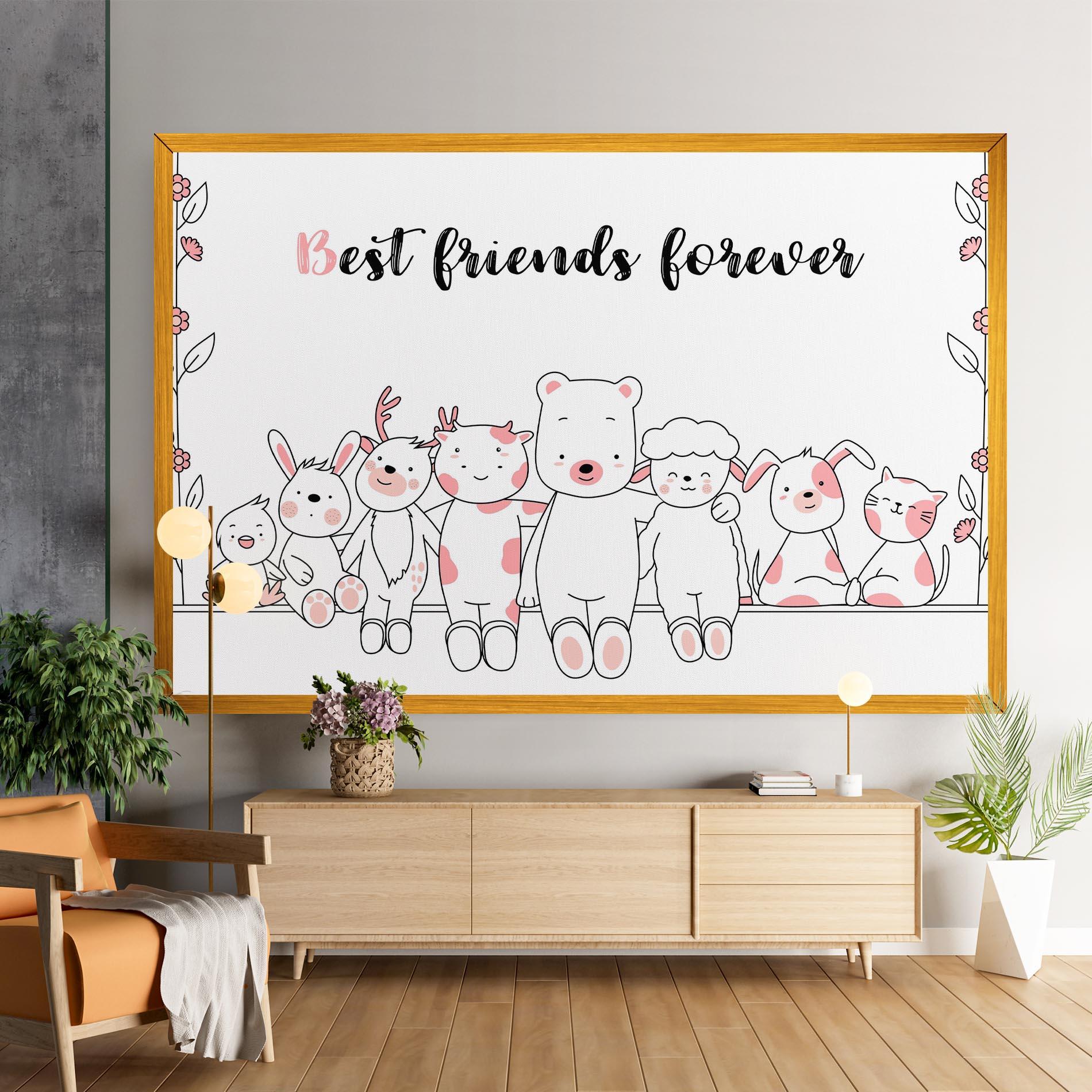 Картина на платно Friends Forever mockup 9