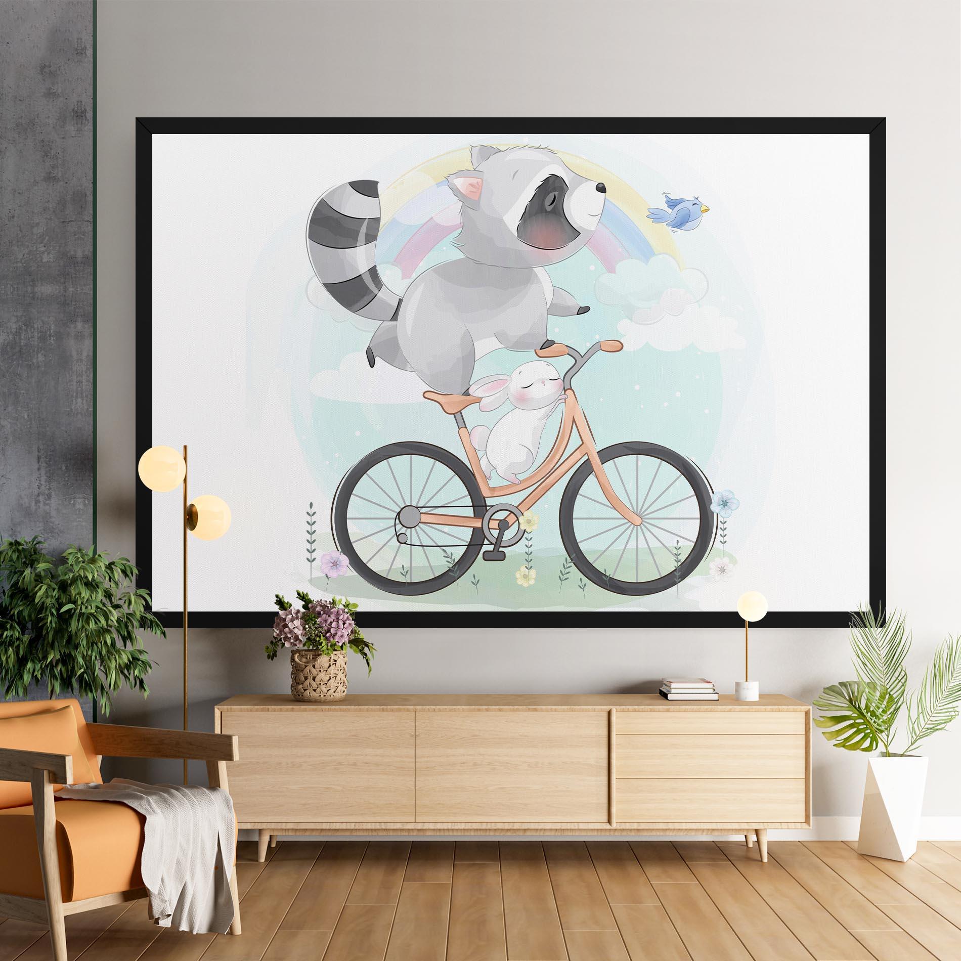 Картина на платно Bike Ride Animal mockup 9