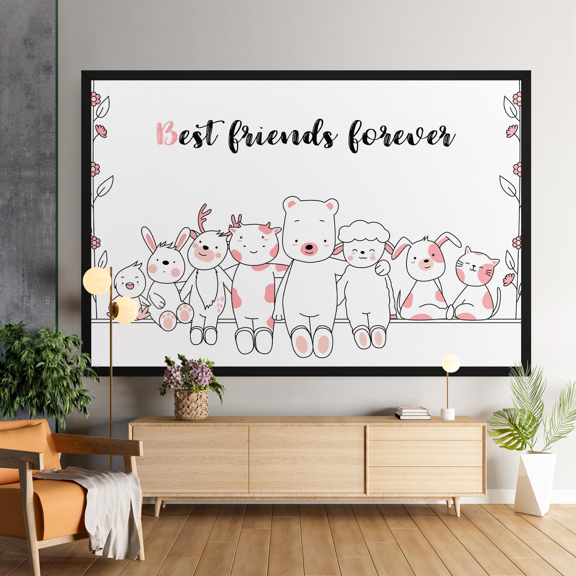 Картина на платно Friends Forever mockup 9