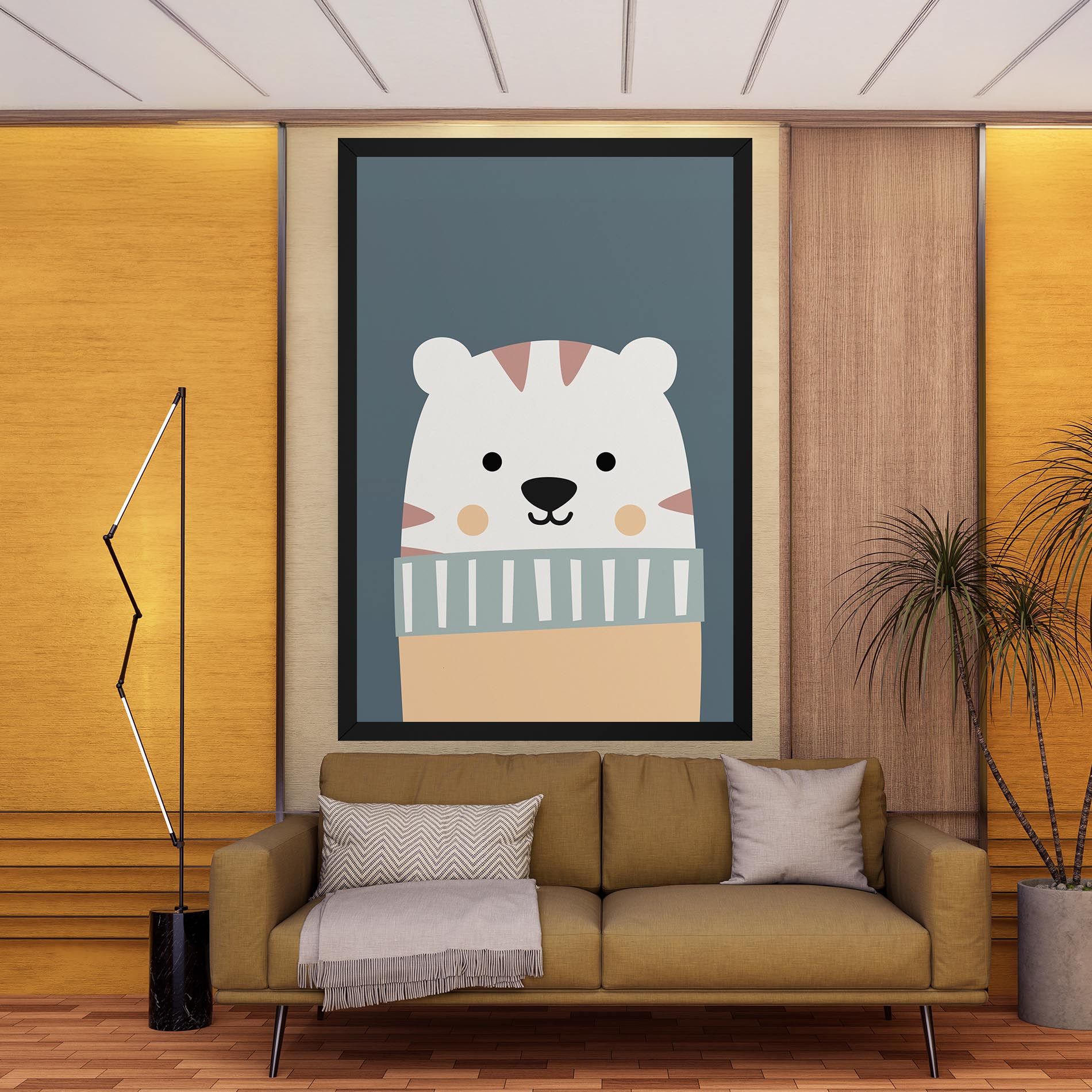 Cute White Tiger mockup 9