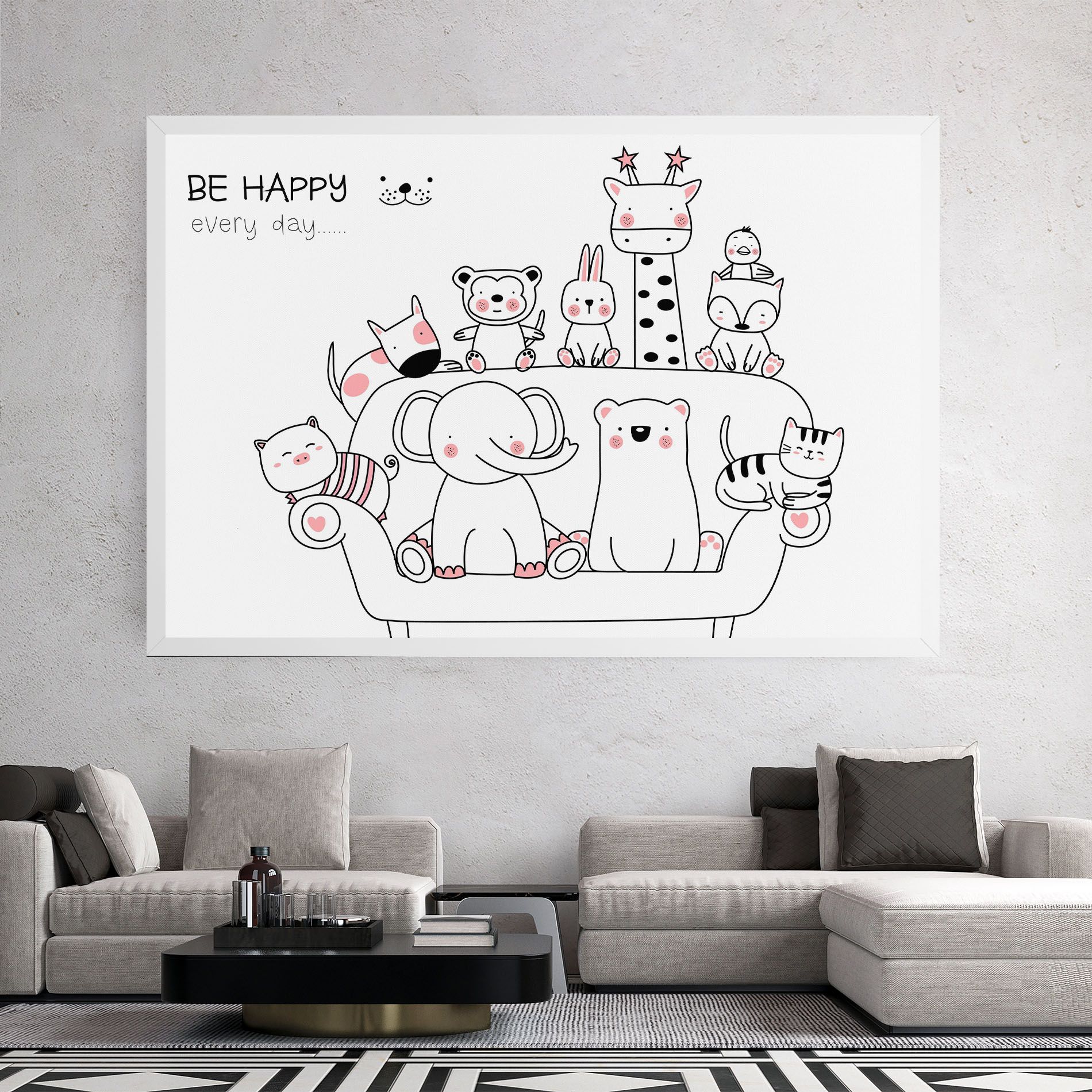 Be Happy Animals mockup 2
