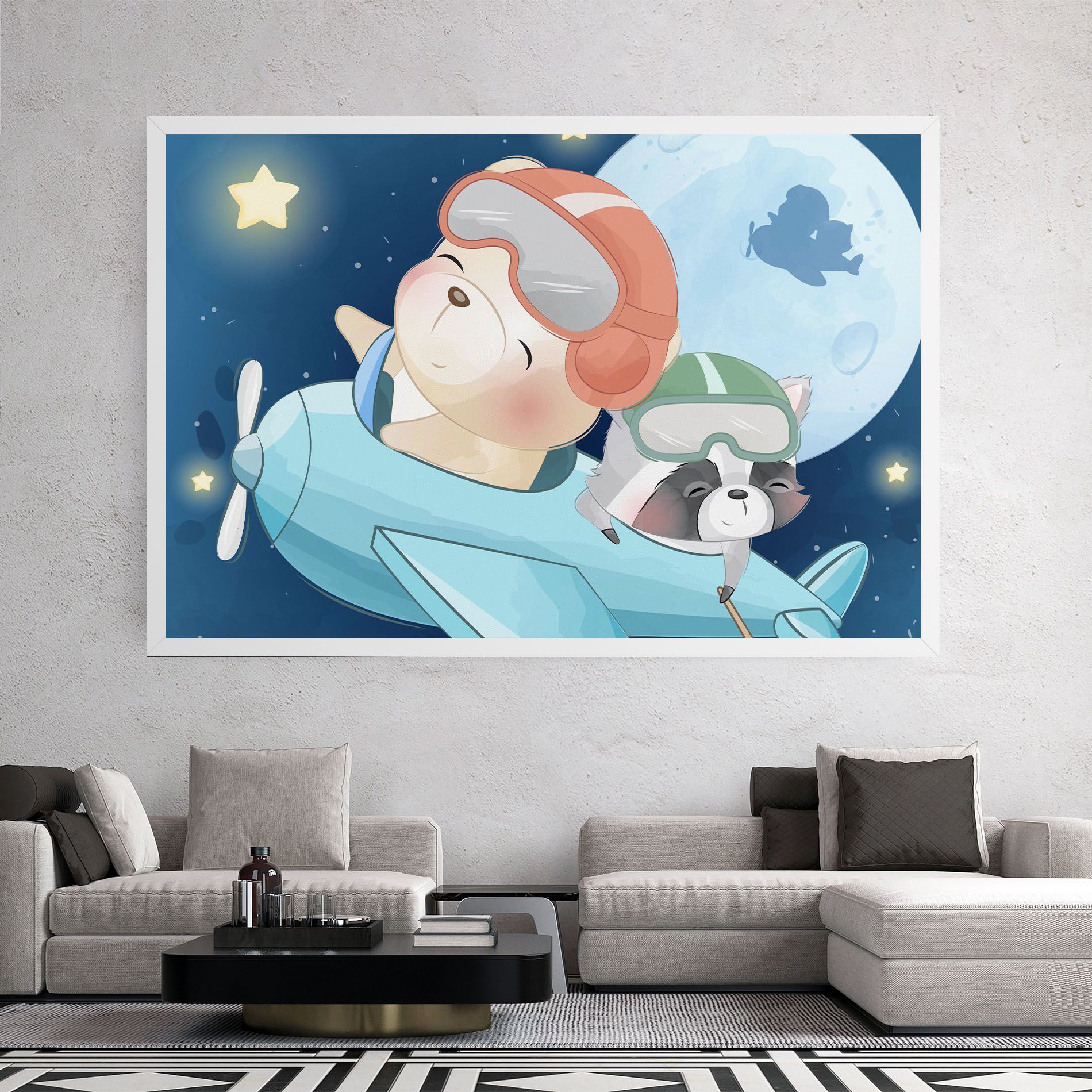 Bear Flying Star mockup 2