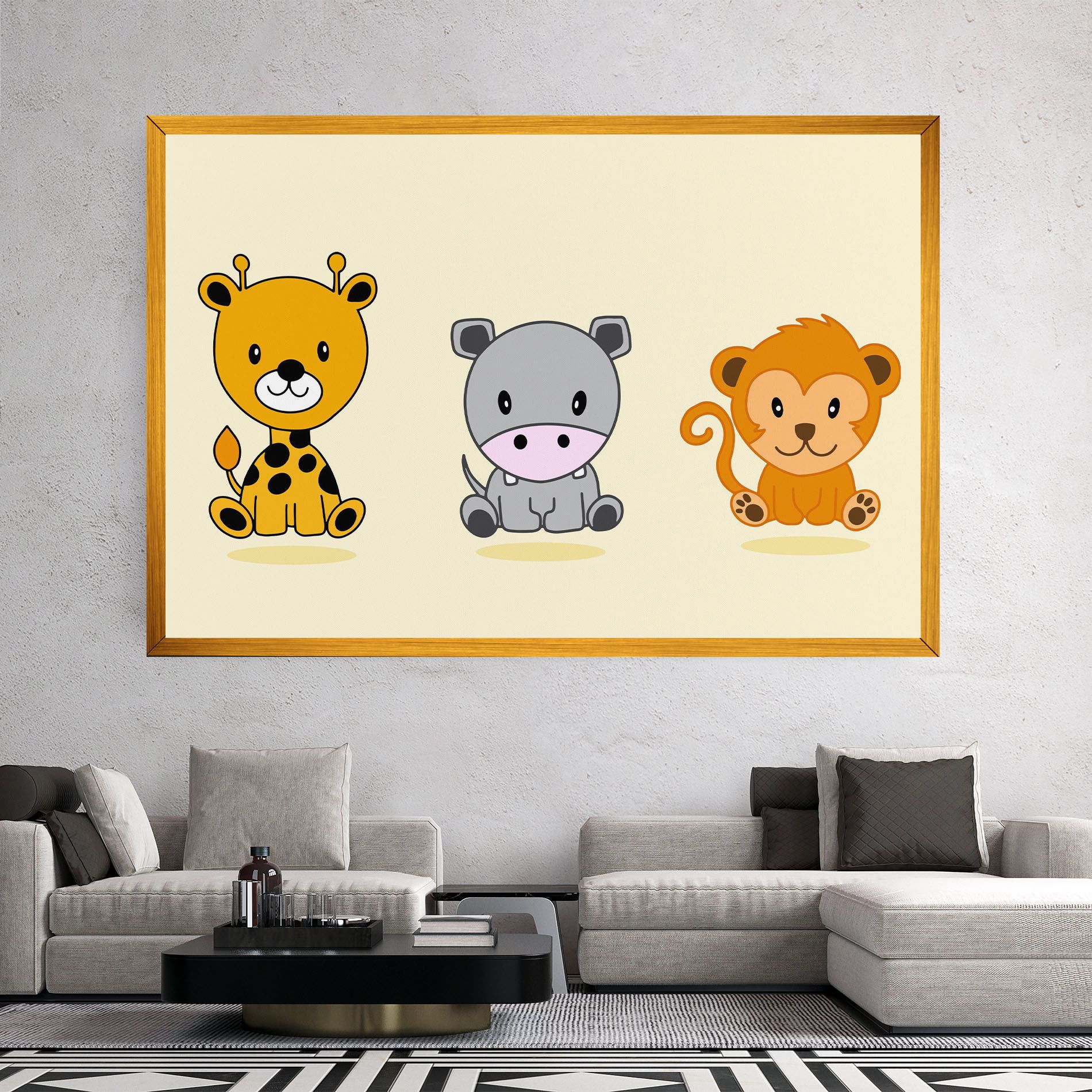 Cream Animals mockup 2