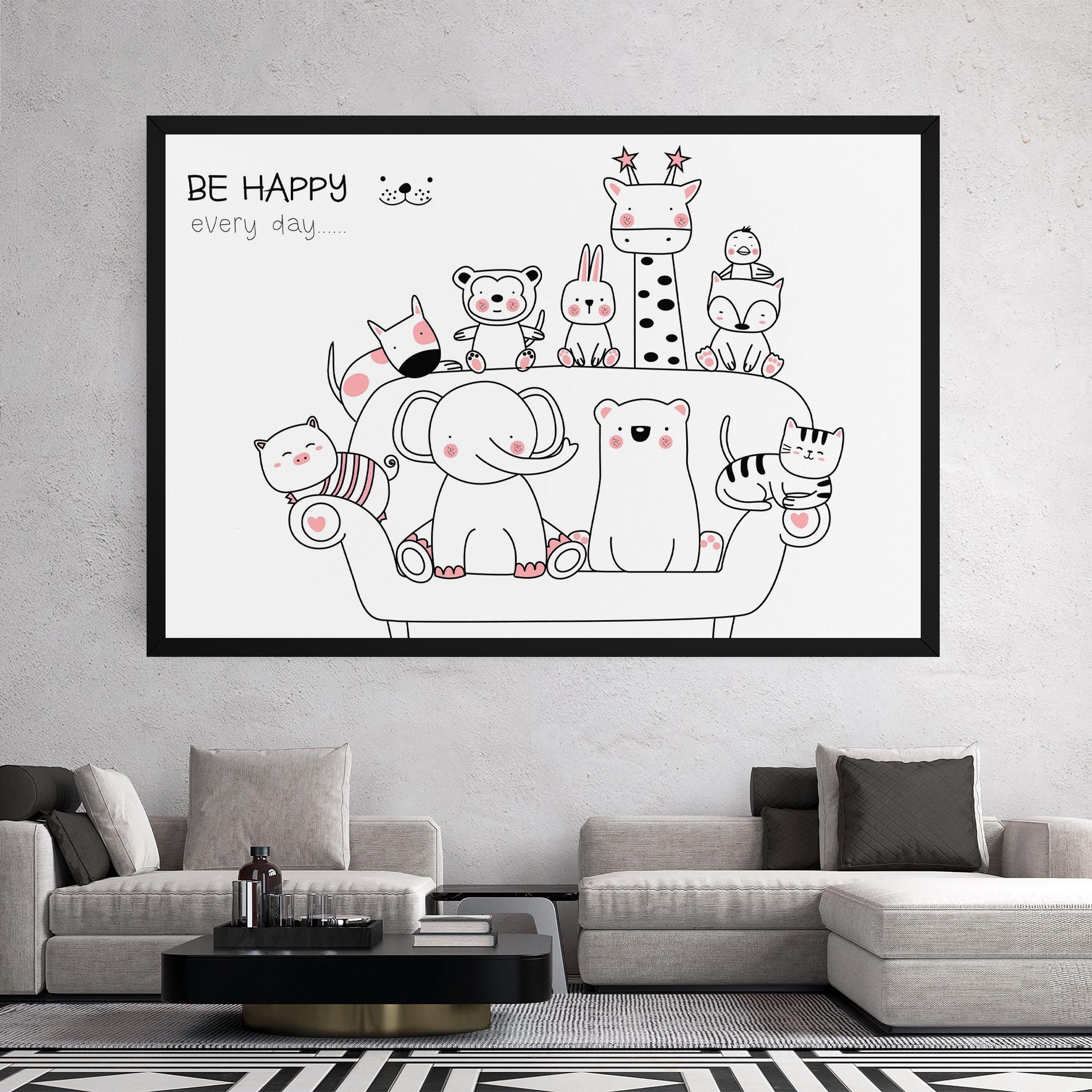 Be Happy Animals mockup 2