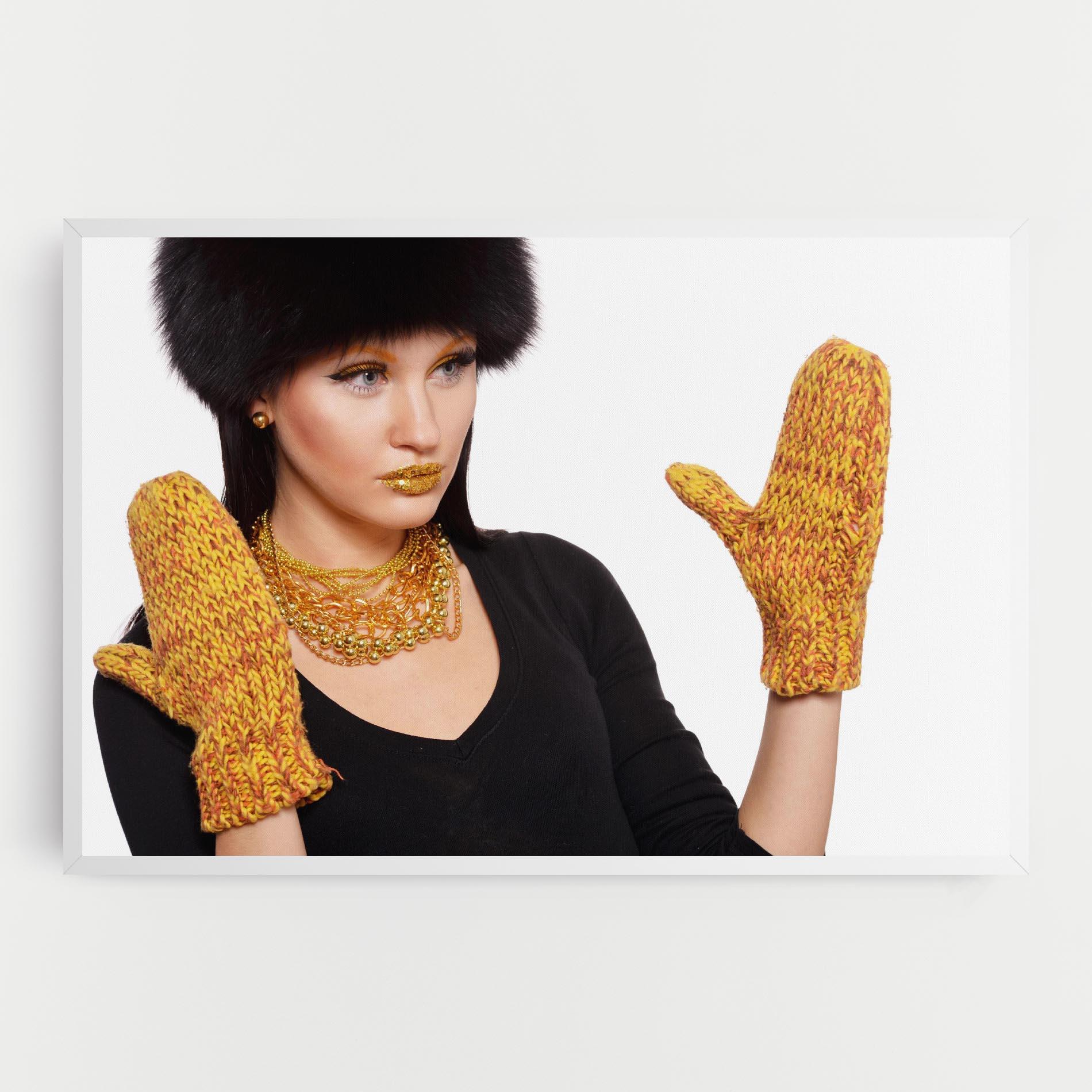 Картина на платно Gold Accessories mockup 0