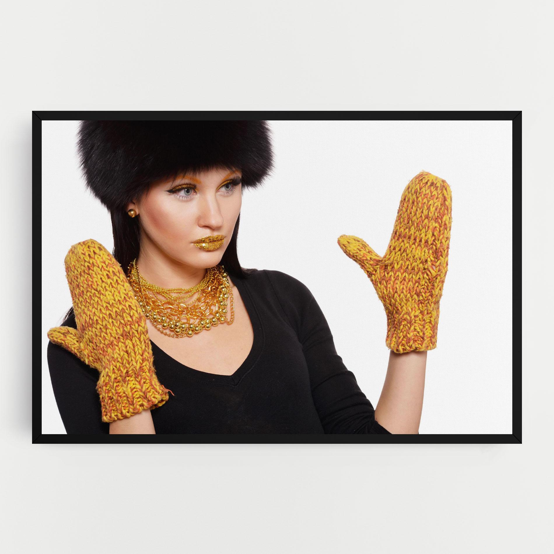 Картина на платно Gold Accessories mockup 0