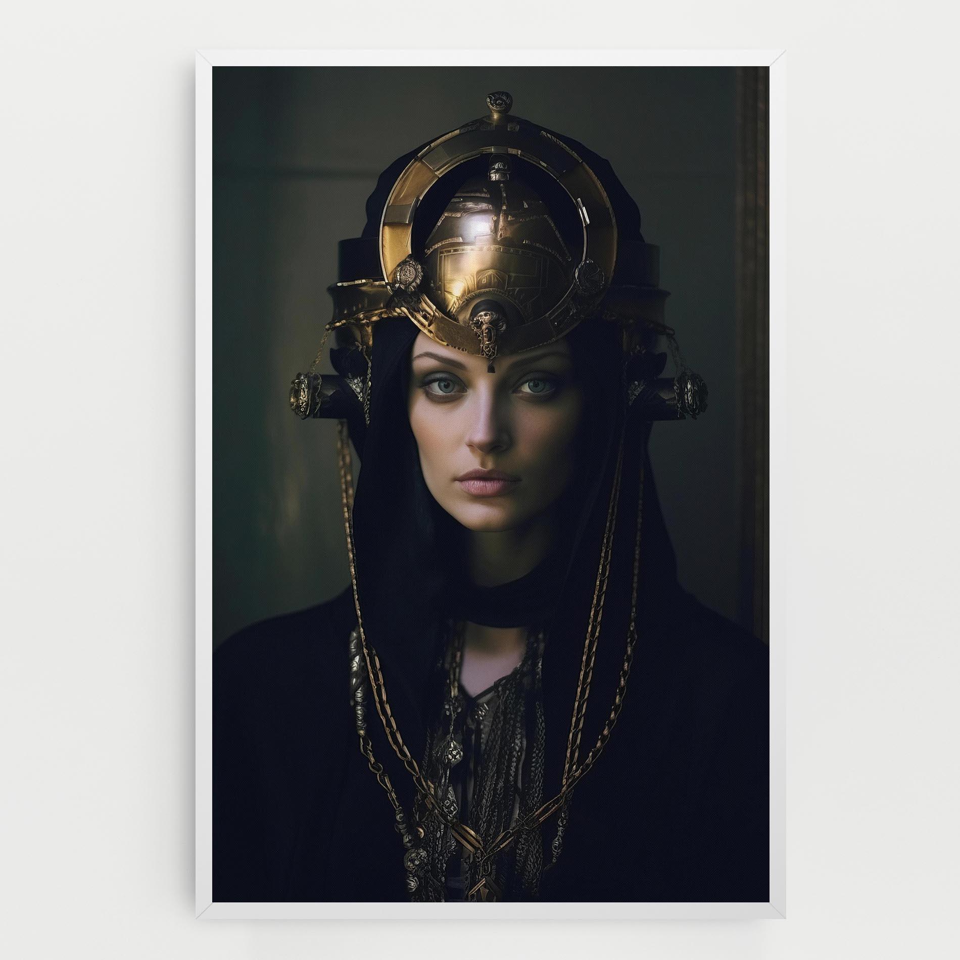 Картина на платно Gold Headpiece mockup 0