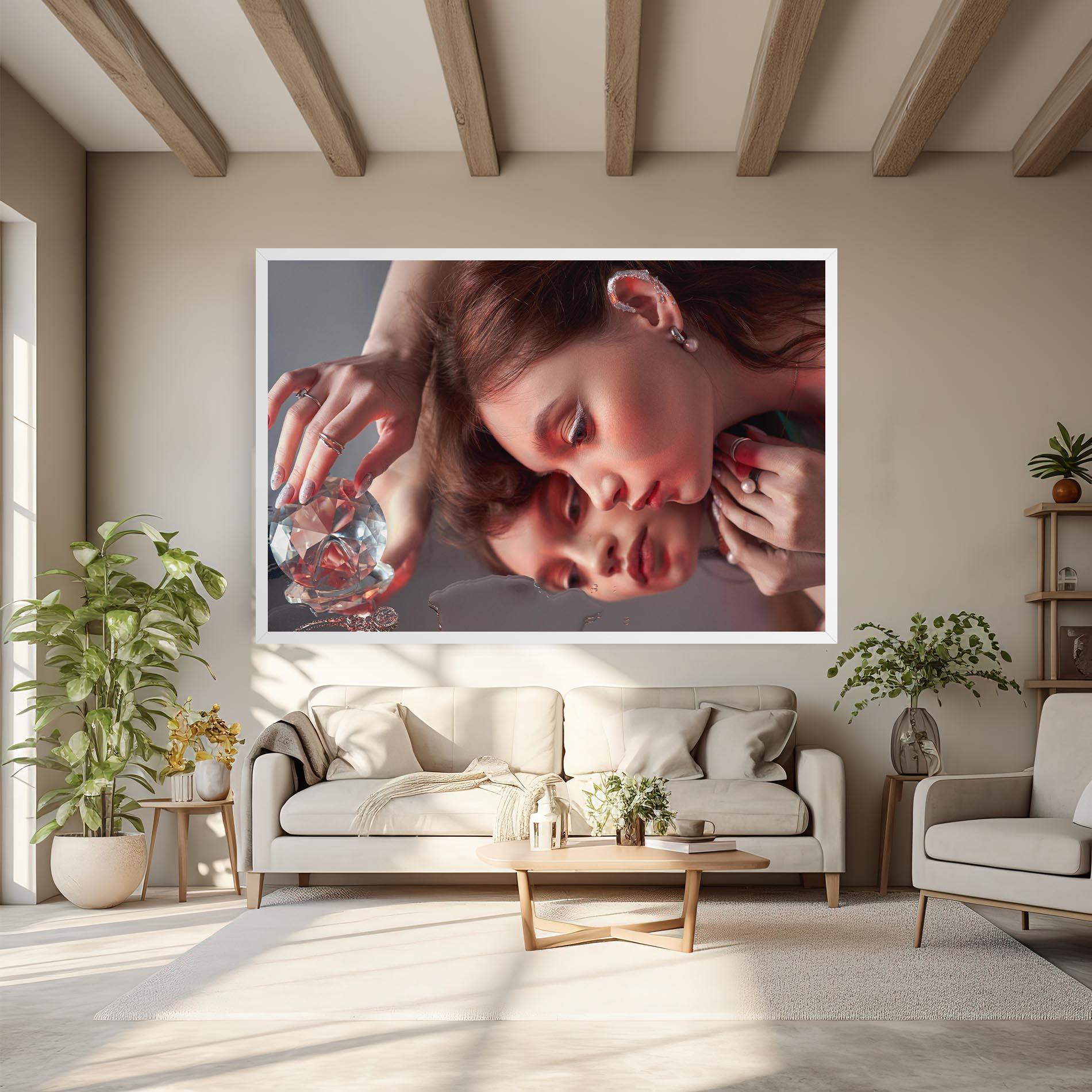 Картина на платно Big Diamond Hand mockup 6