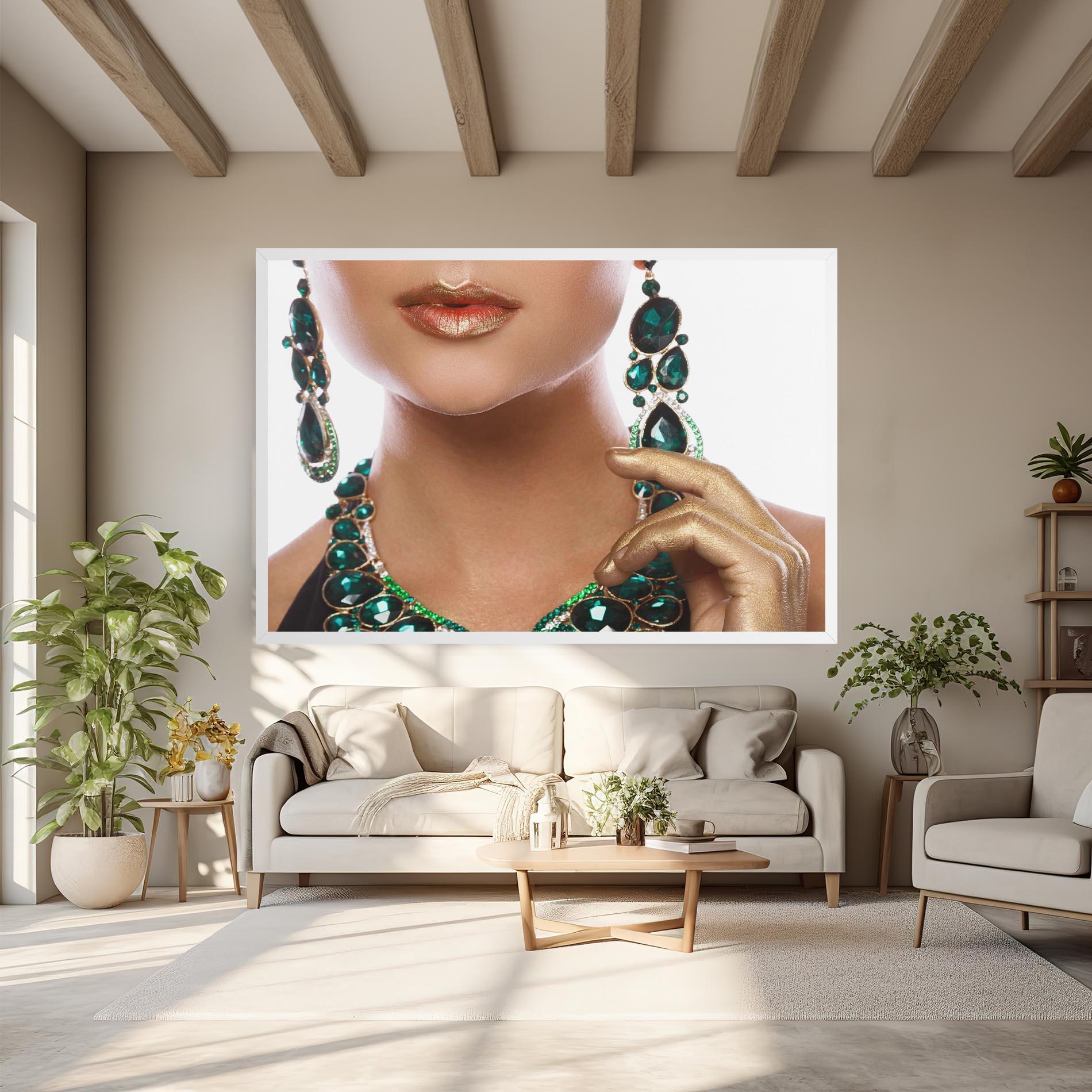 Картина на платно Green Accessory mockup 6