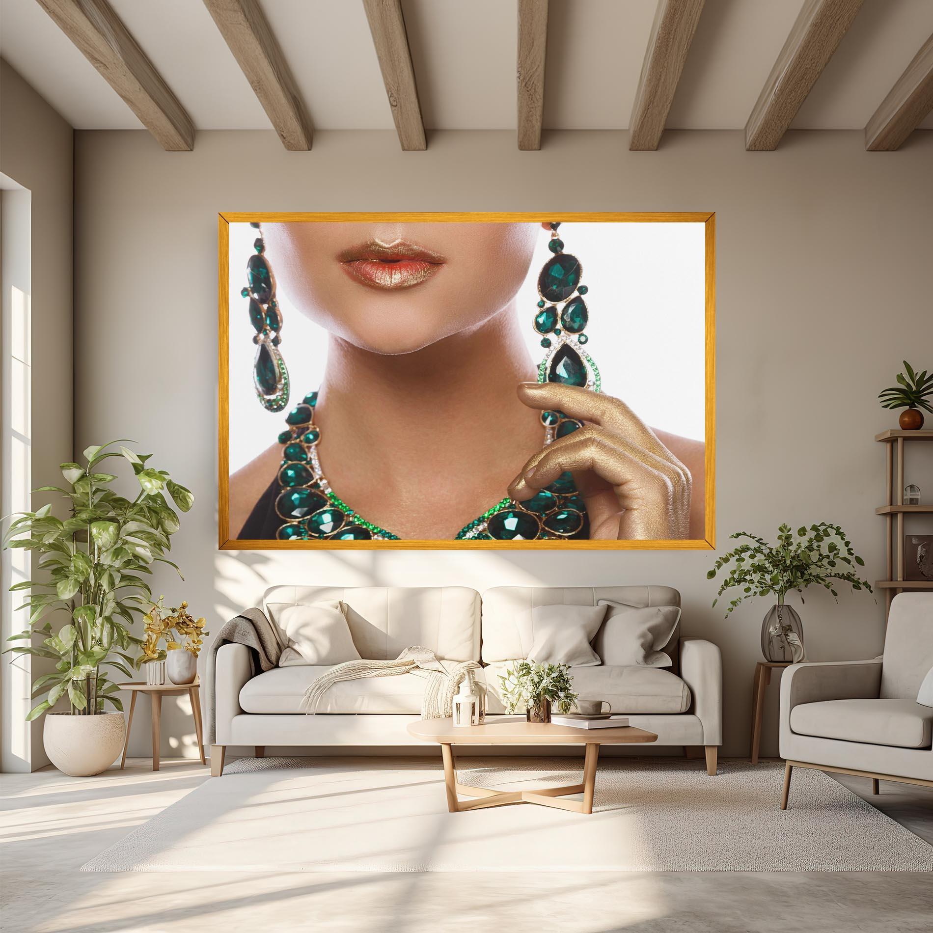 Картина на платно Green Accessory mockup 6