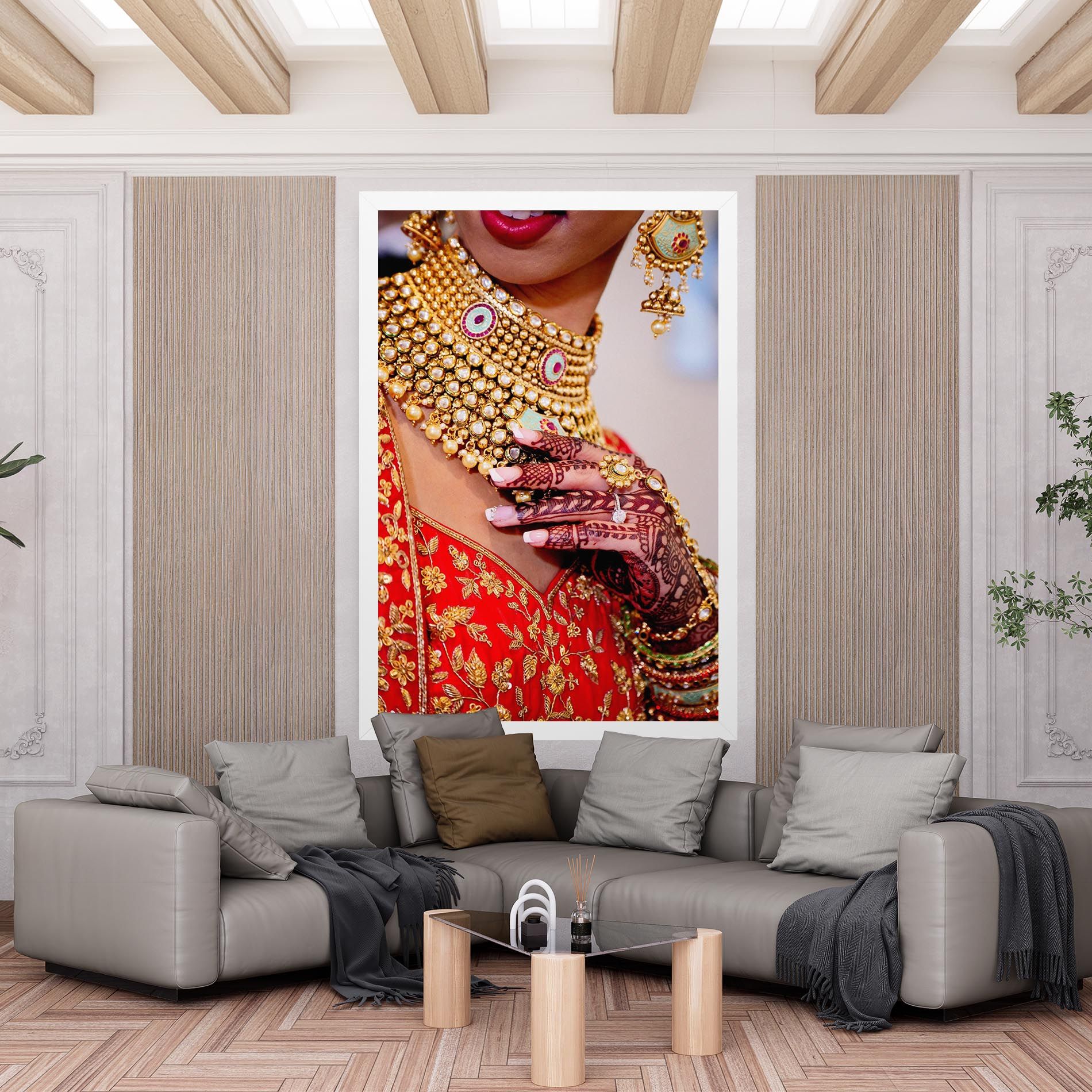 Gold Beautiful Jewelry mockup 6