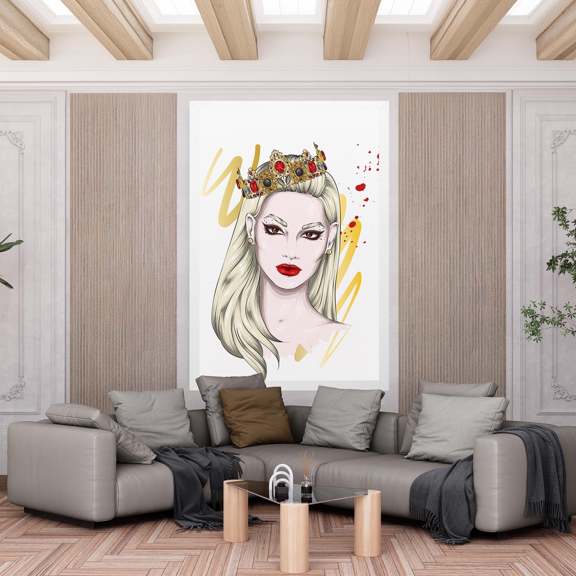 Gold Crown Woman mockup 6
