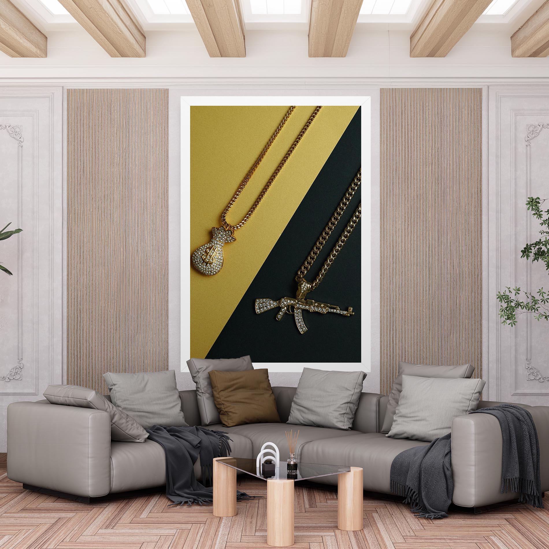 Картина на платно Gun Neckace mockup 6