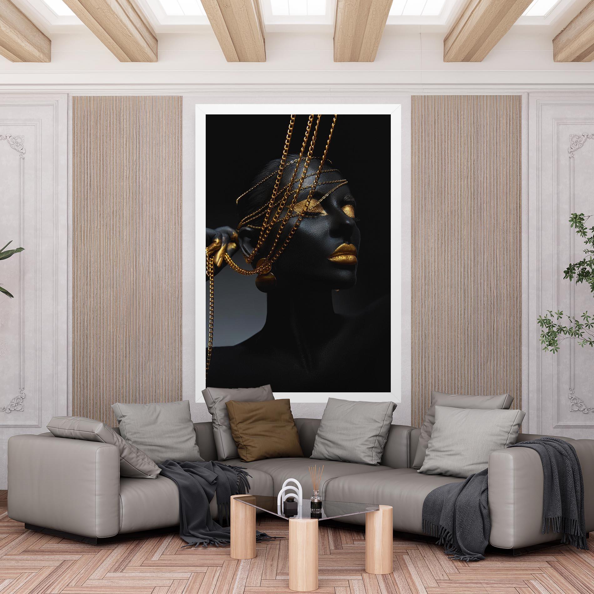 Картина на платно Pretty Gold Chain mockup 6