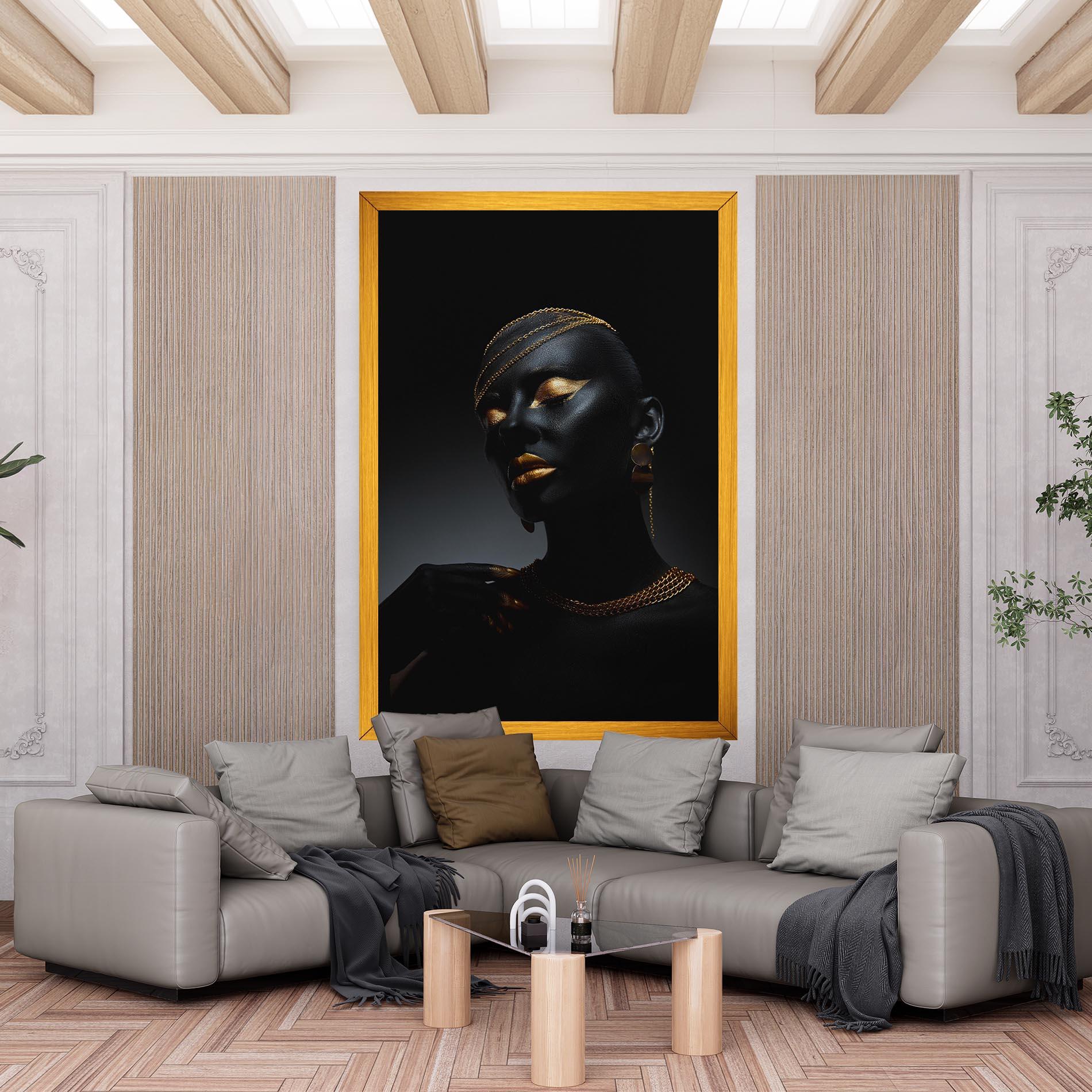 Картина на платно Beauty Gold mockup 6