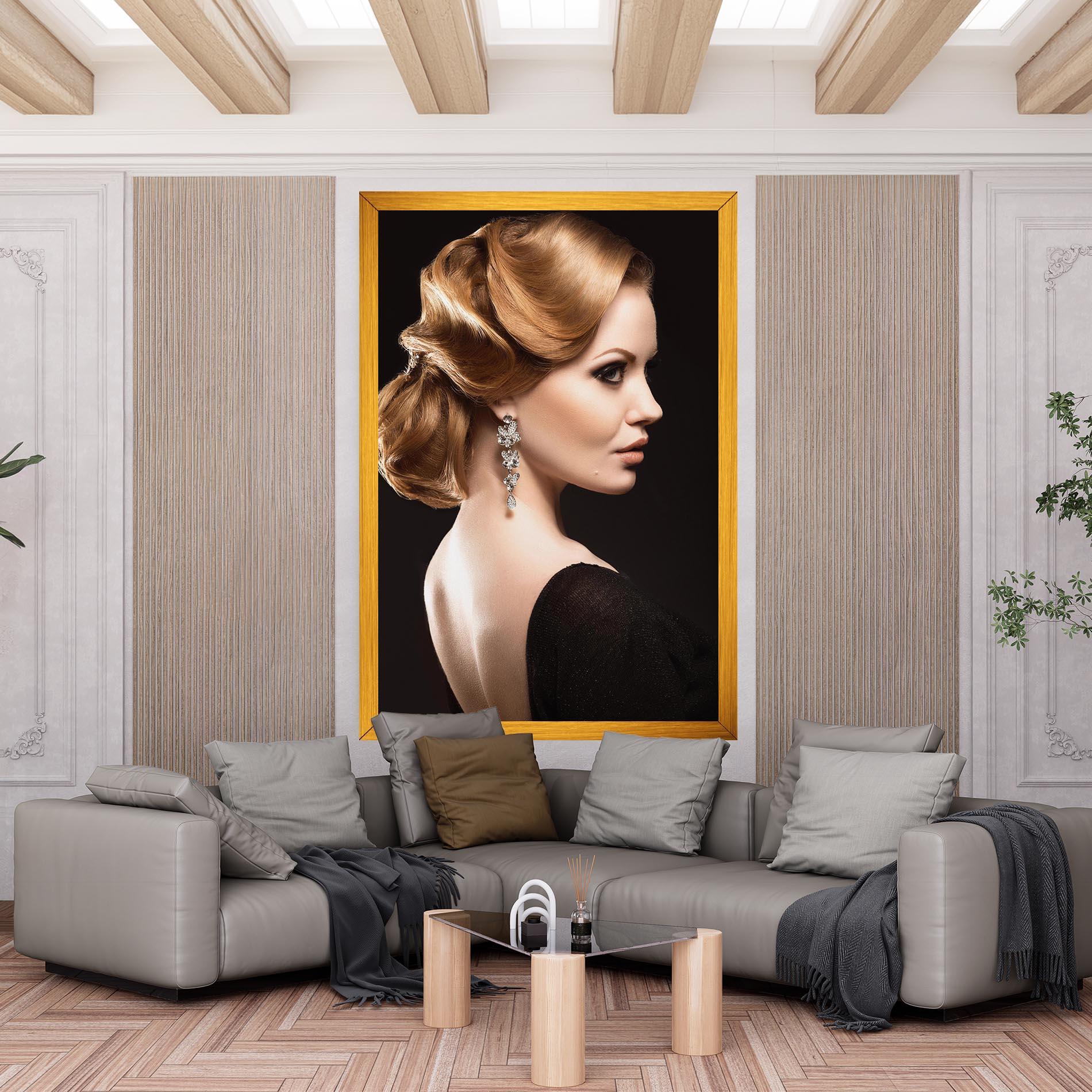 Картина на платно Elegant Earrings mockup 6