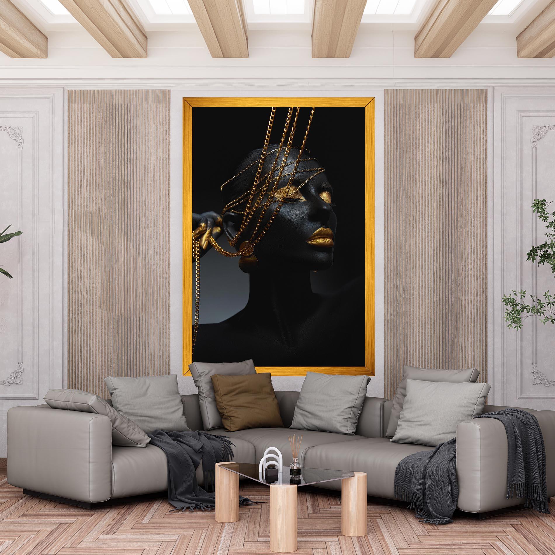 Картина на платно Pretty Gold Chain mockup 6