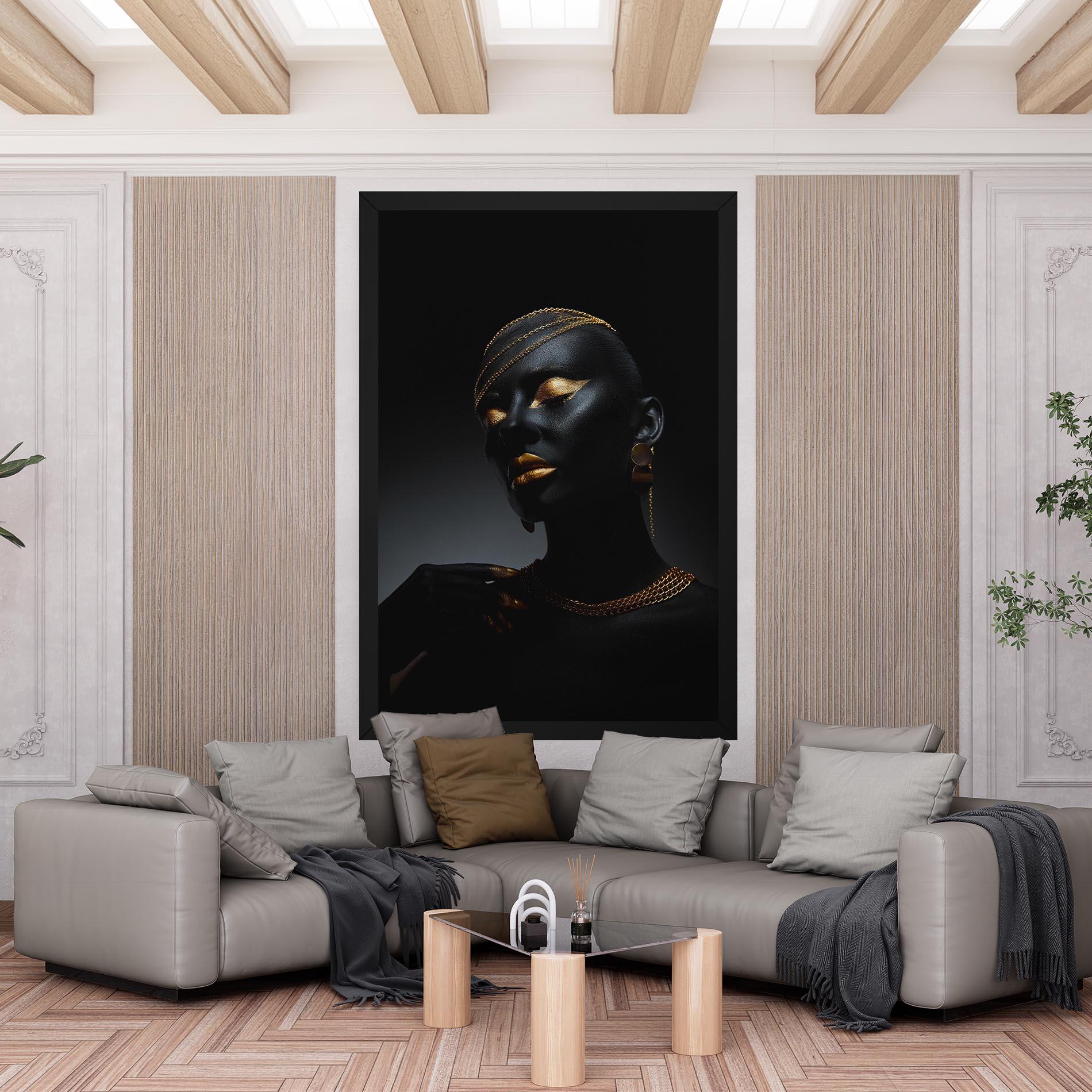 Картина на платно Beauty Gold mockup 6