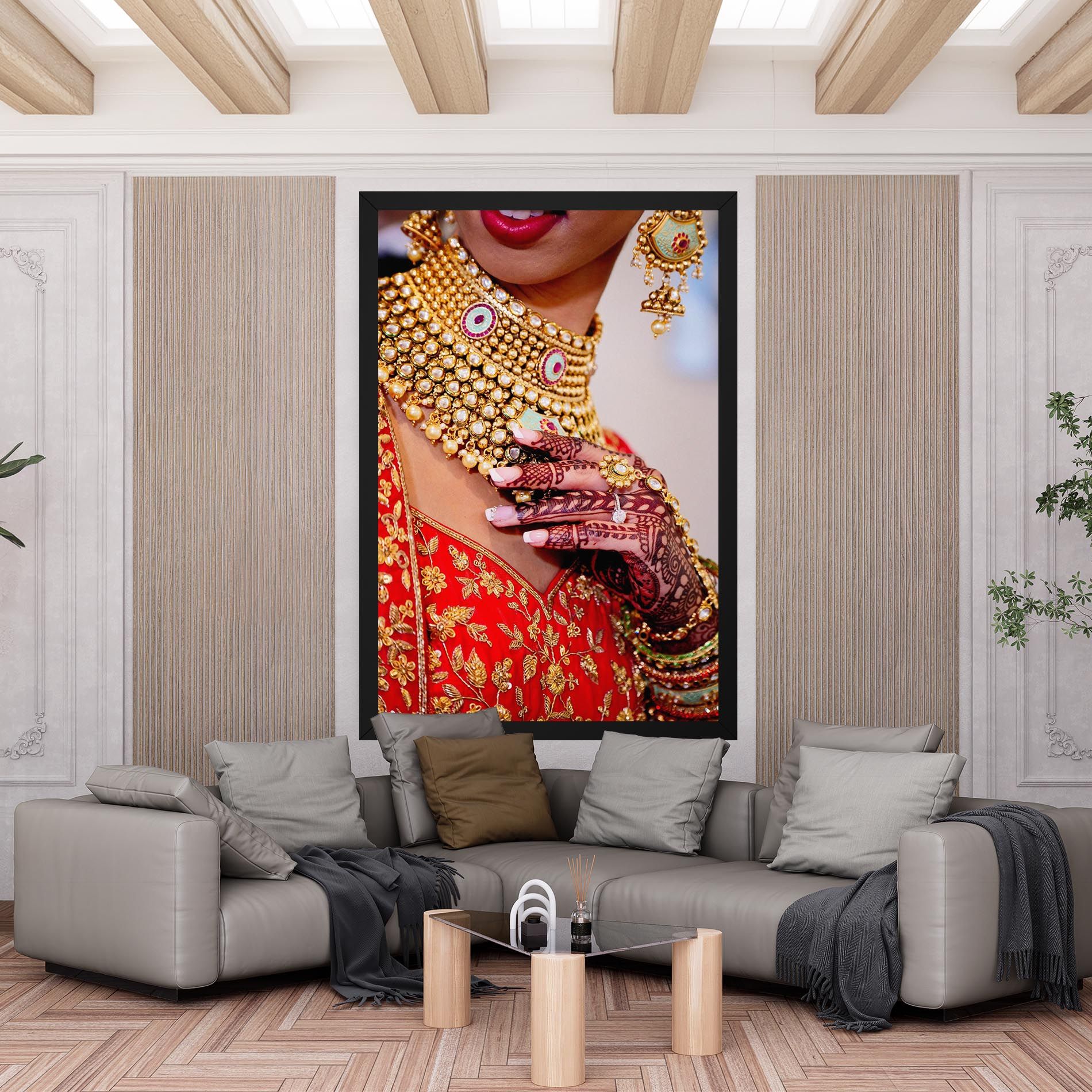 Gold Beautiful Jewelry mockup 6