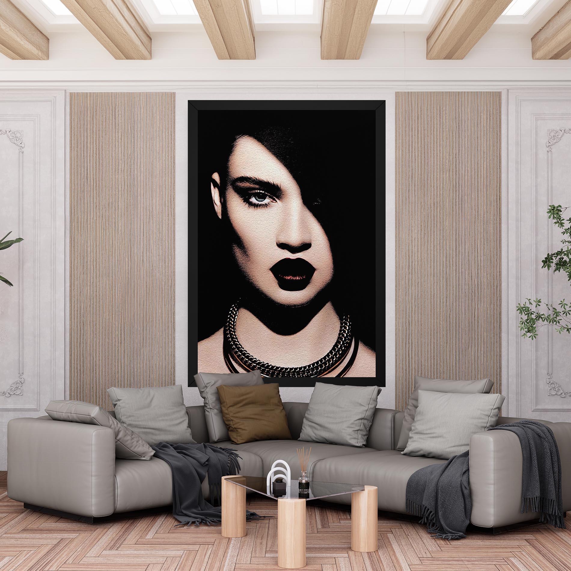 Картина на платно Gold Necklace mockup 6