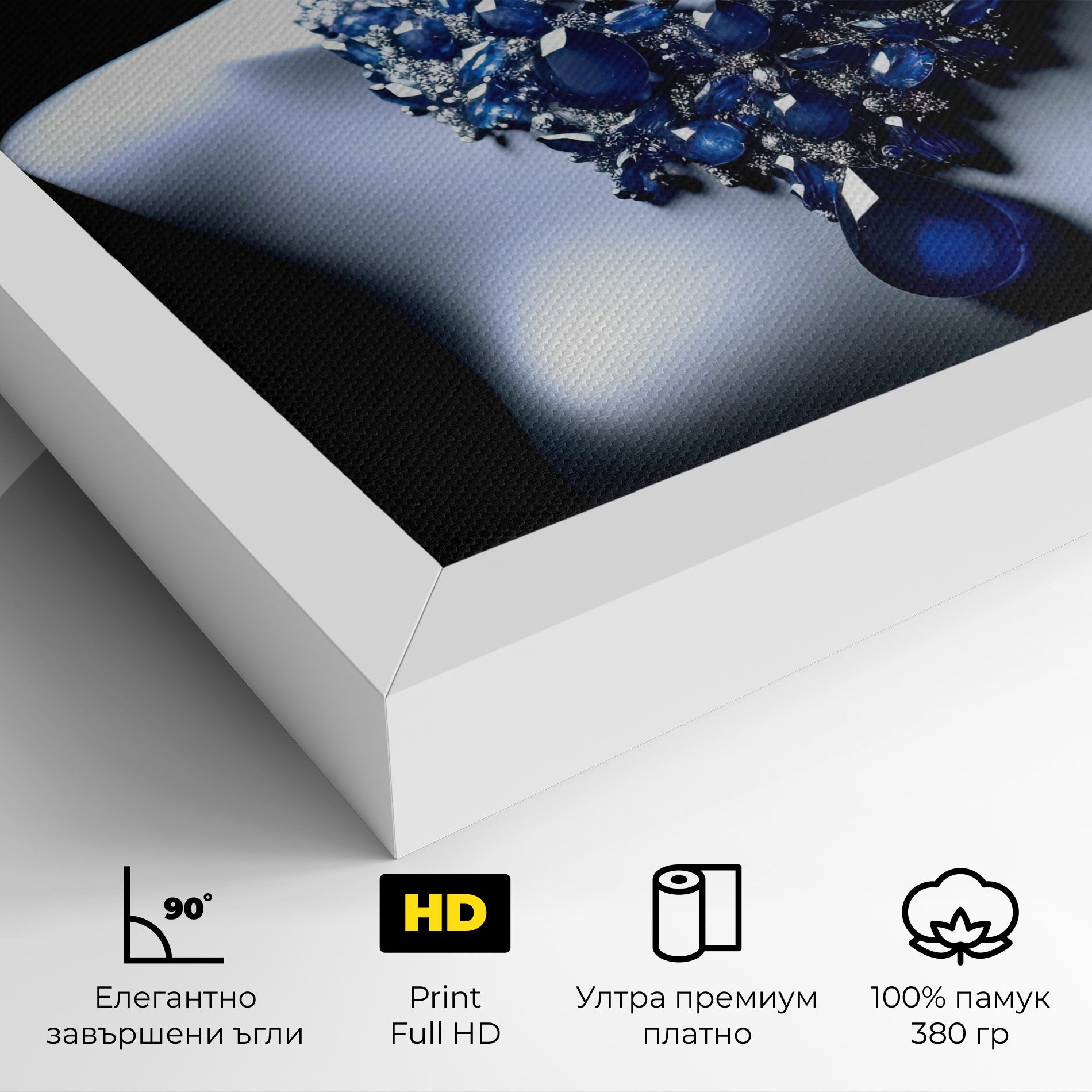 Blue Diamonds Necklace mockup 4