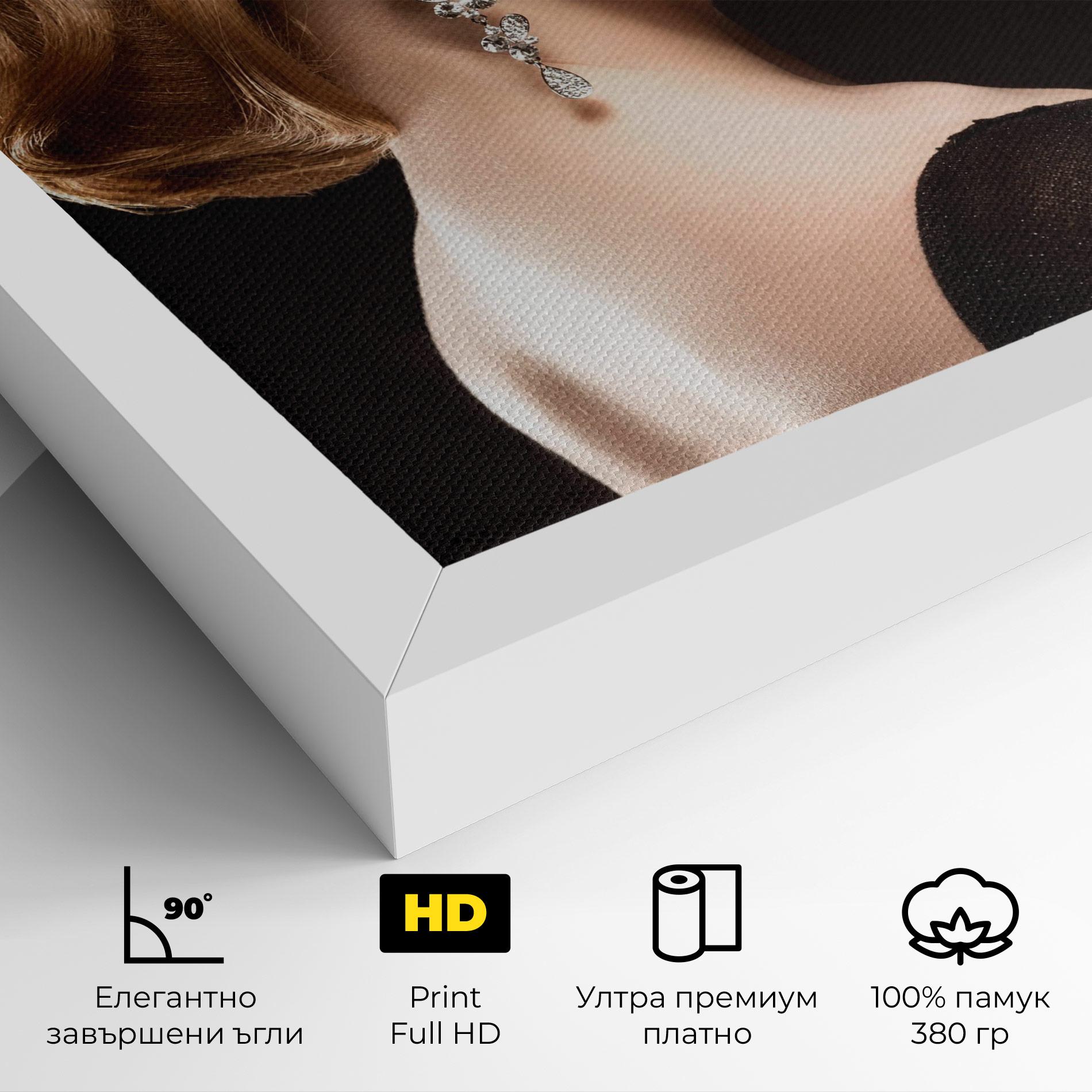 Картина на платно Elegant Earrings mockup 4