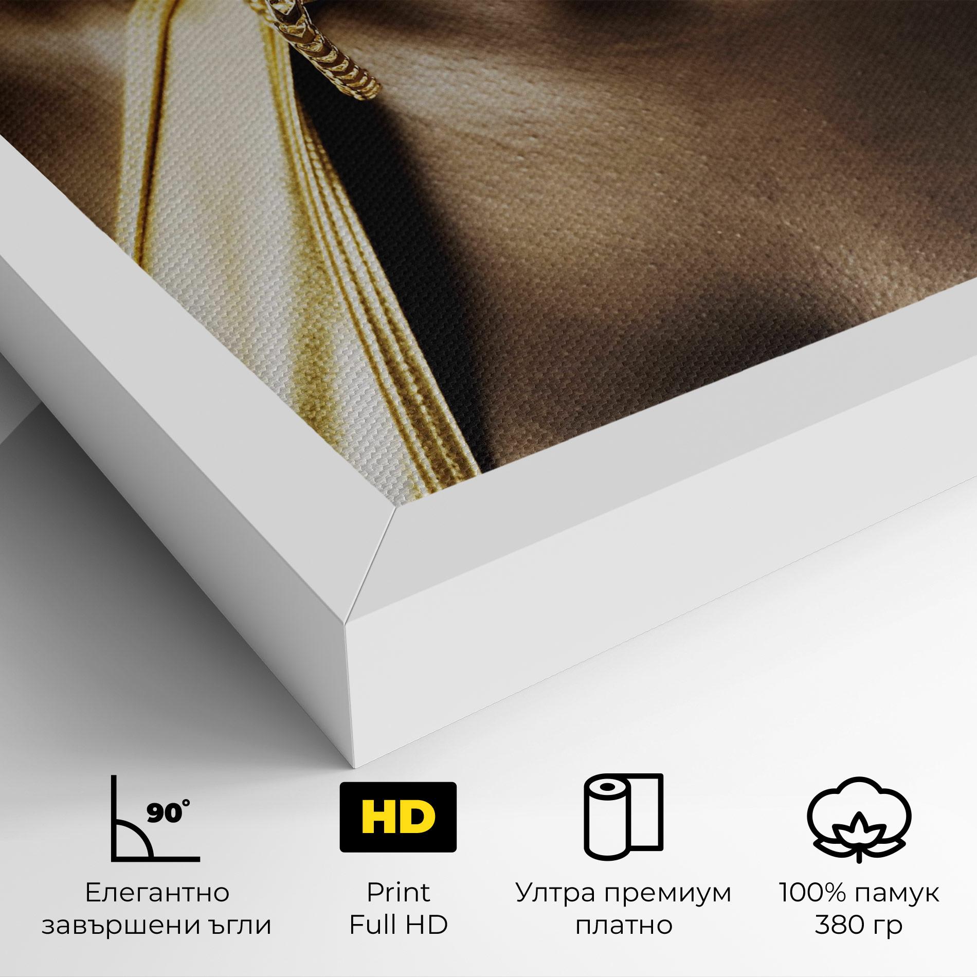 Картина на платно Golden Whistle mockup 4