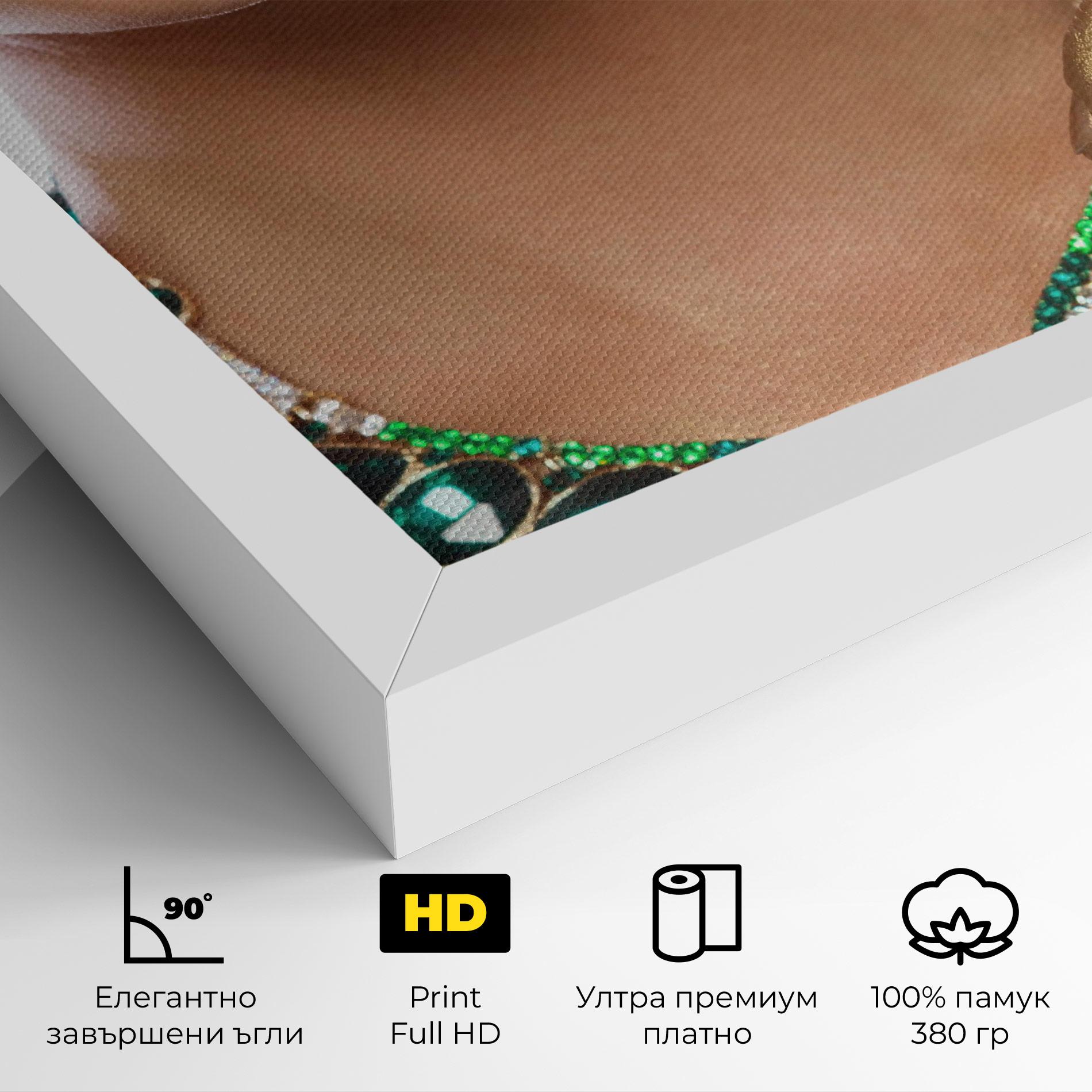Картина на платно Green Accessory mockup 4