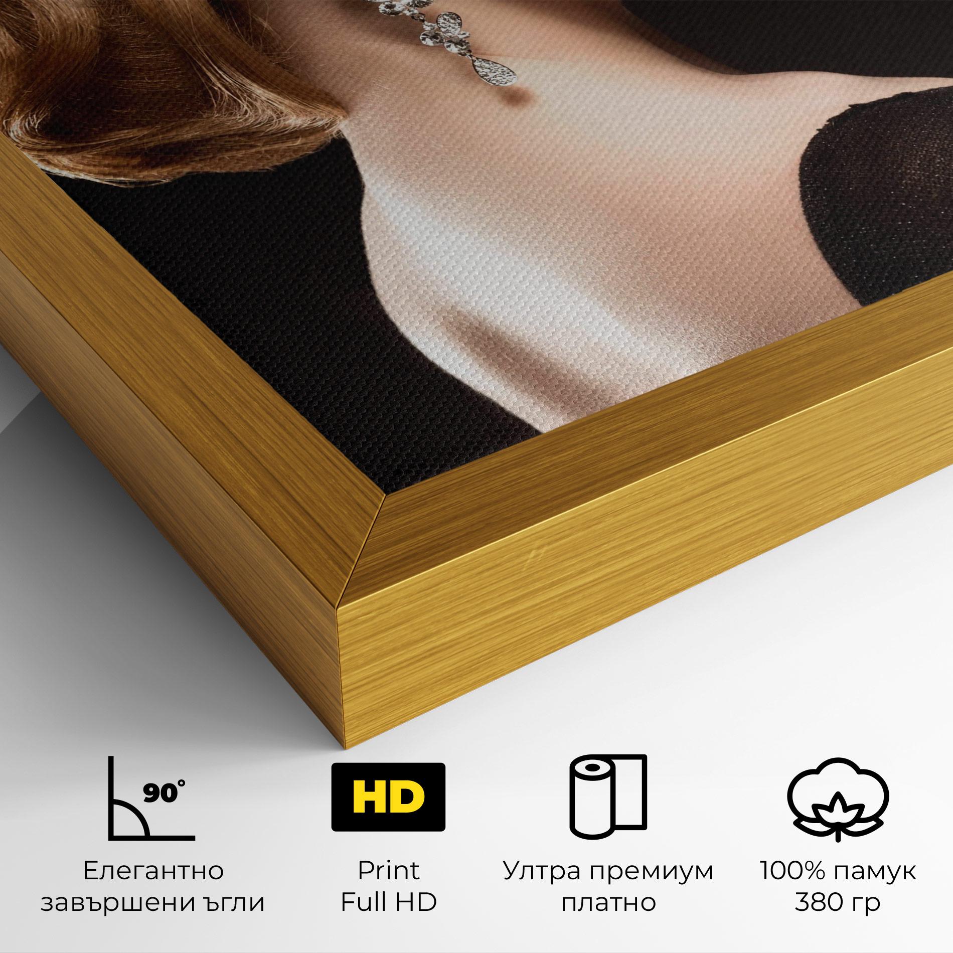 Картина на платно Elegant Earrings mockup 4