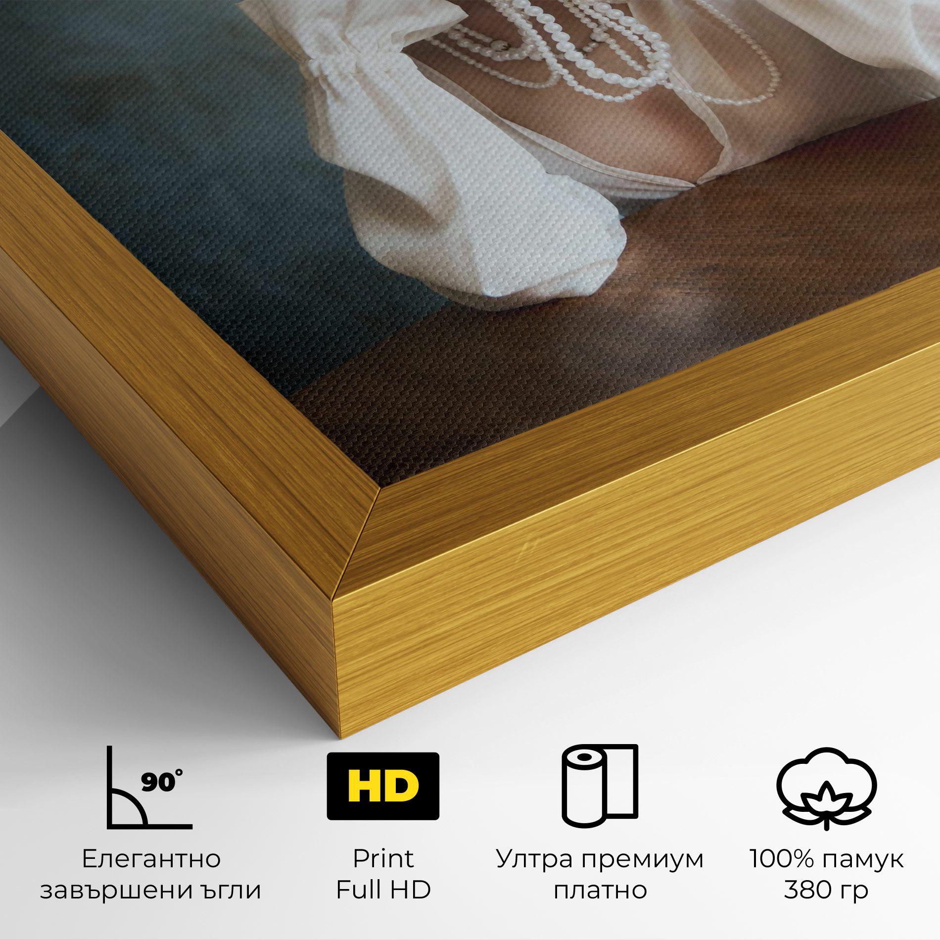 Girl White Pearls mockup 4