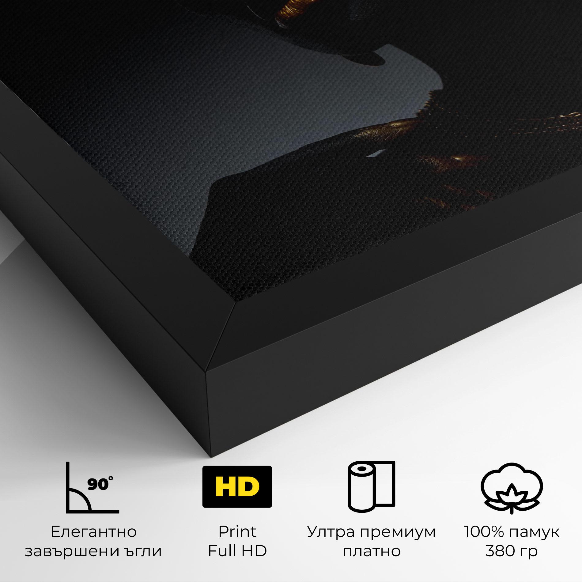 Картина на платно Beauty Gold mockup 4