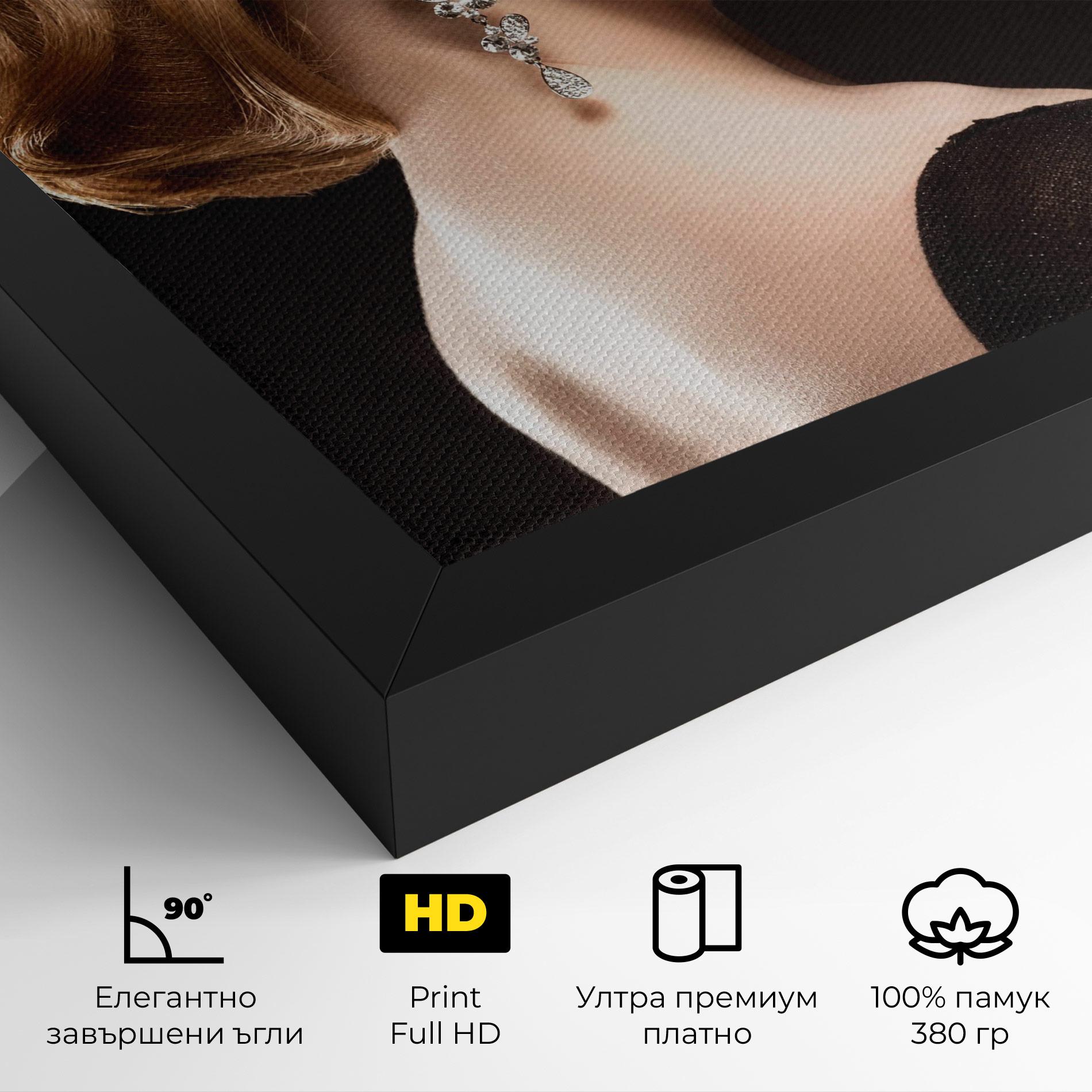 Картина на платно Elegant Earrings mockup 4