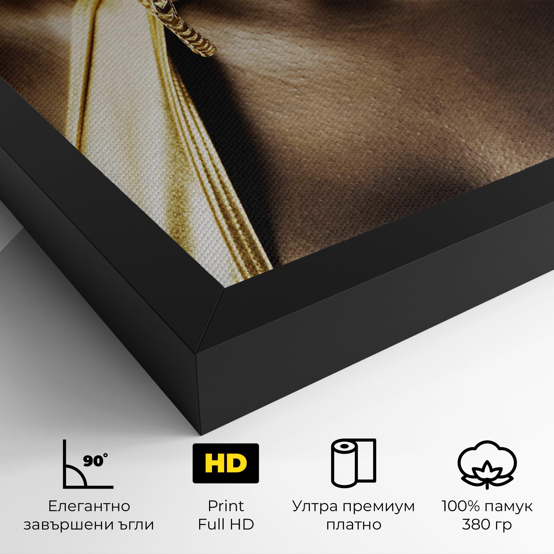 Картина на платно Golden Whistle mockup 4