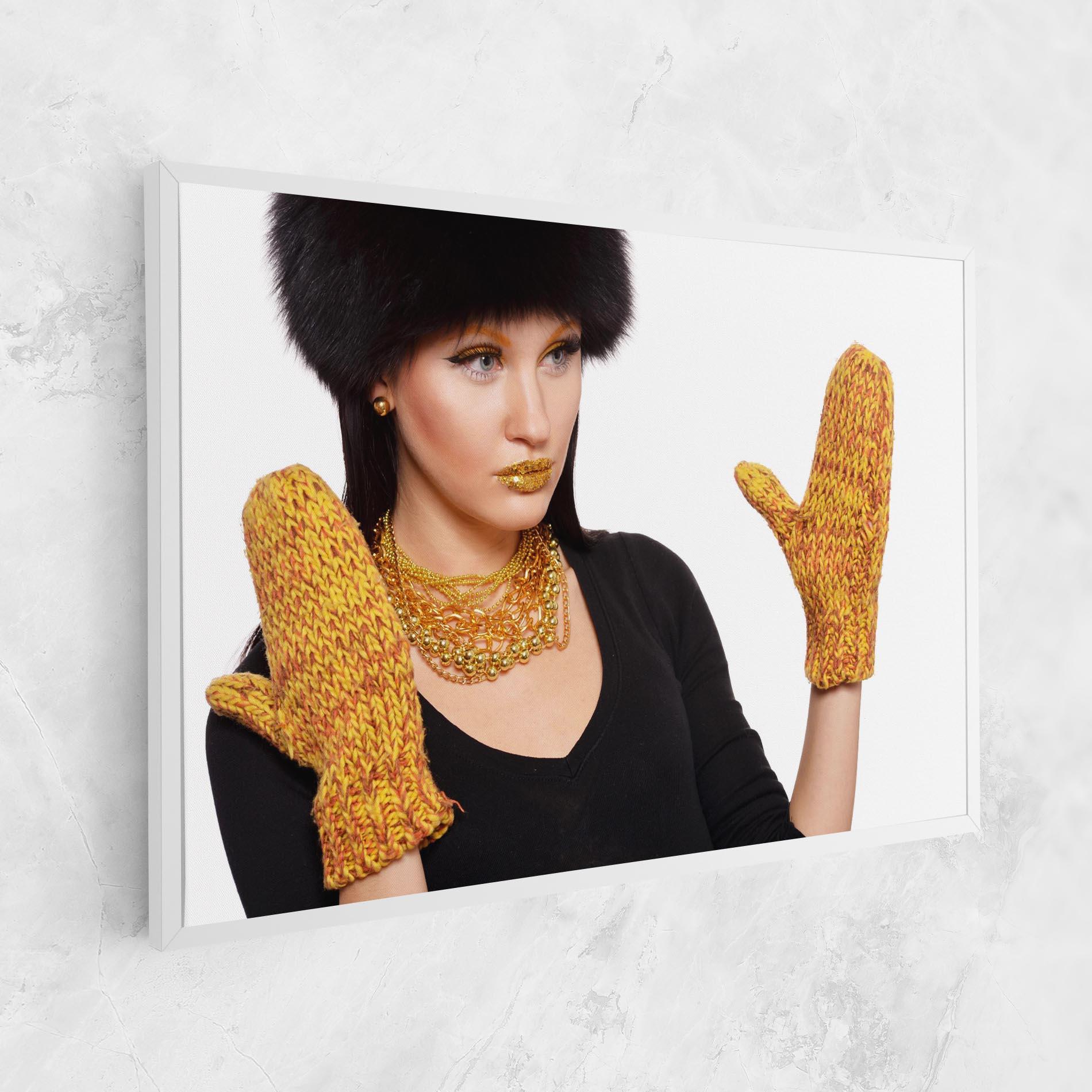 Картина на платно Gold Accessories mockup 1