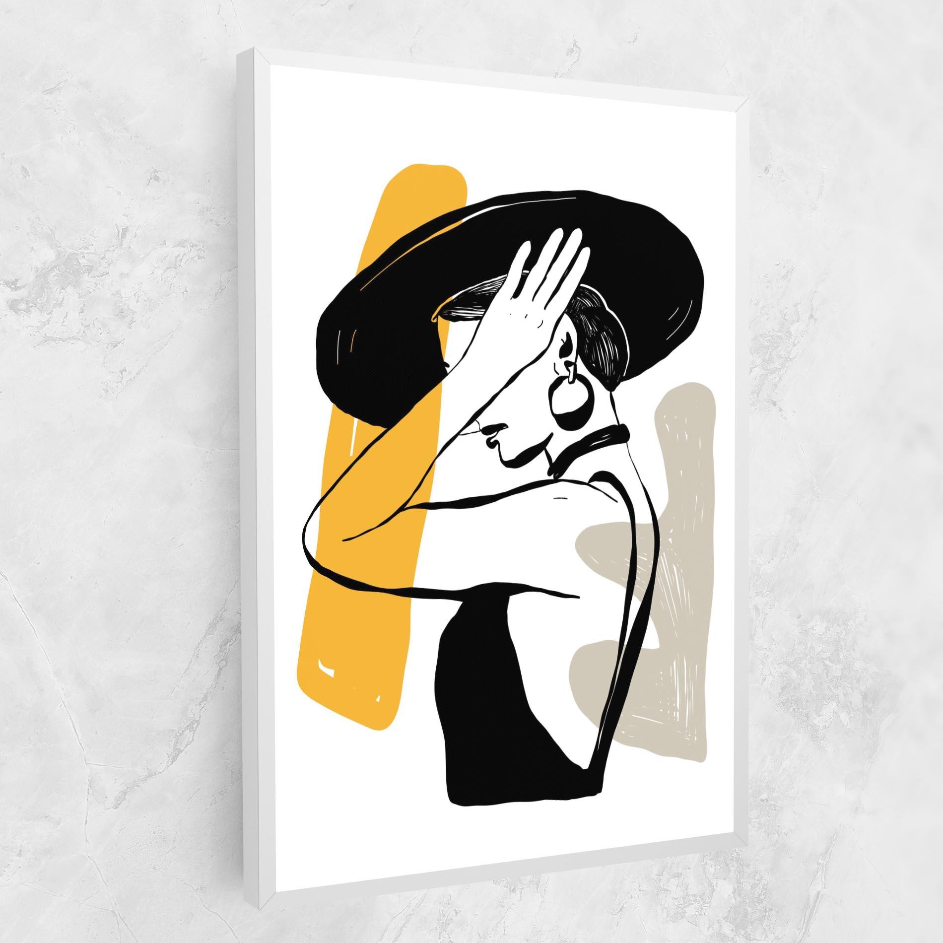 Картина на платно Big Earring mockup 1