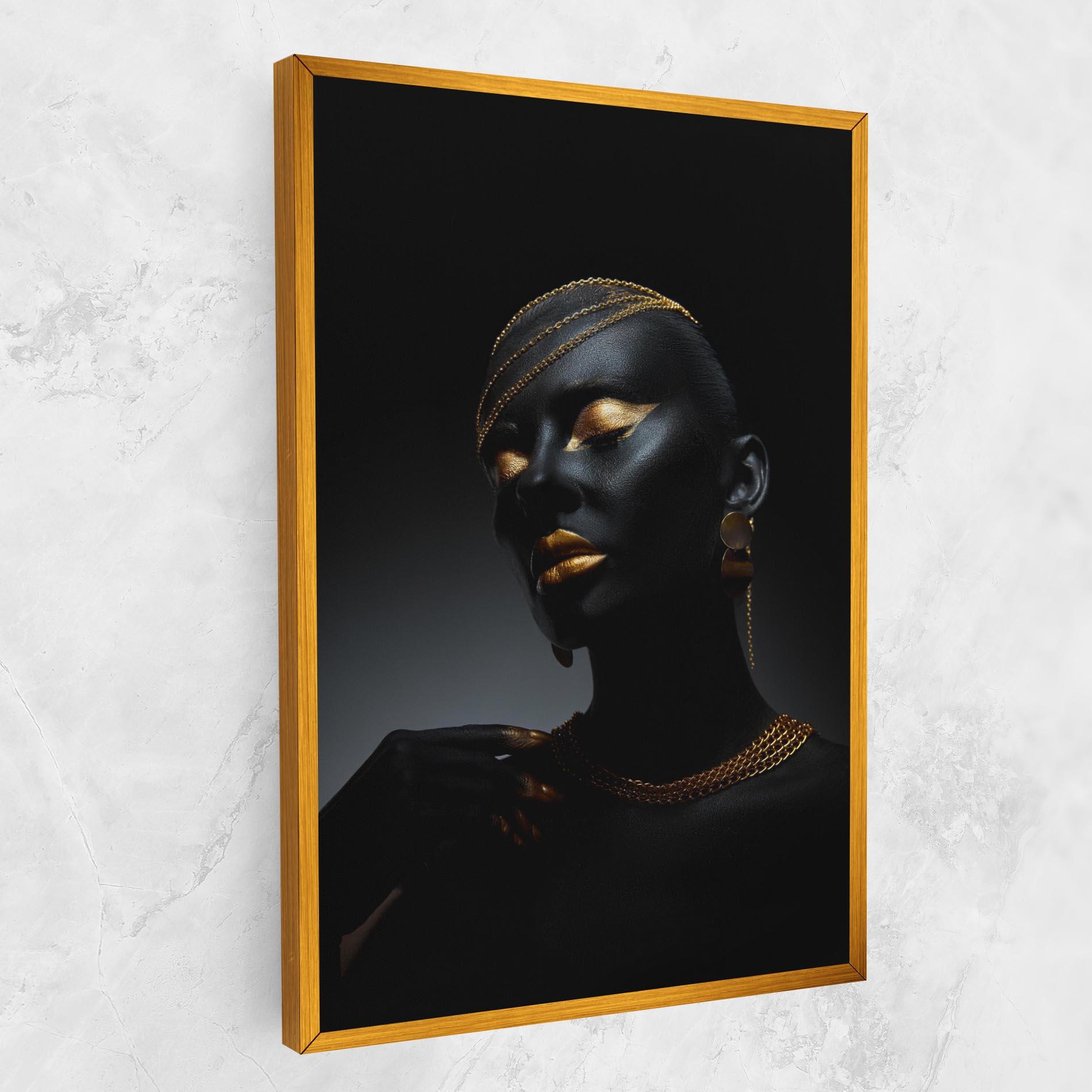 Картина на платно Beauty Gold mockup 1