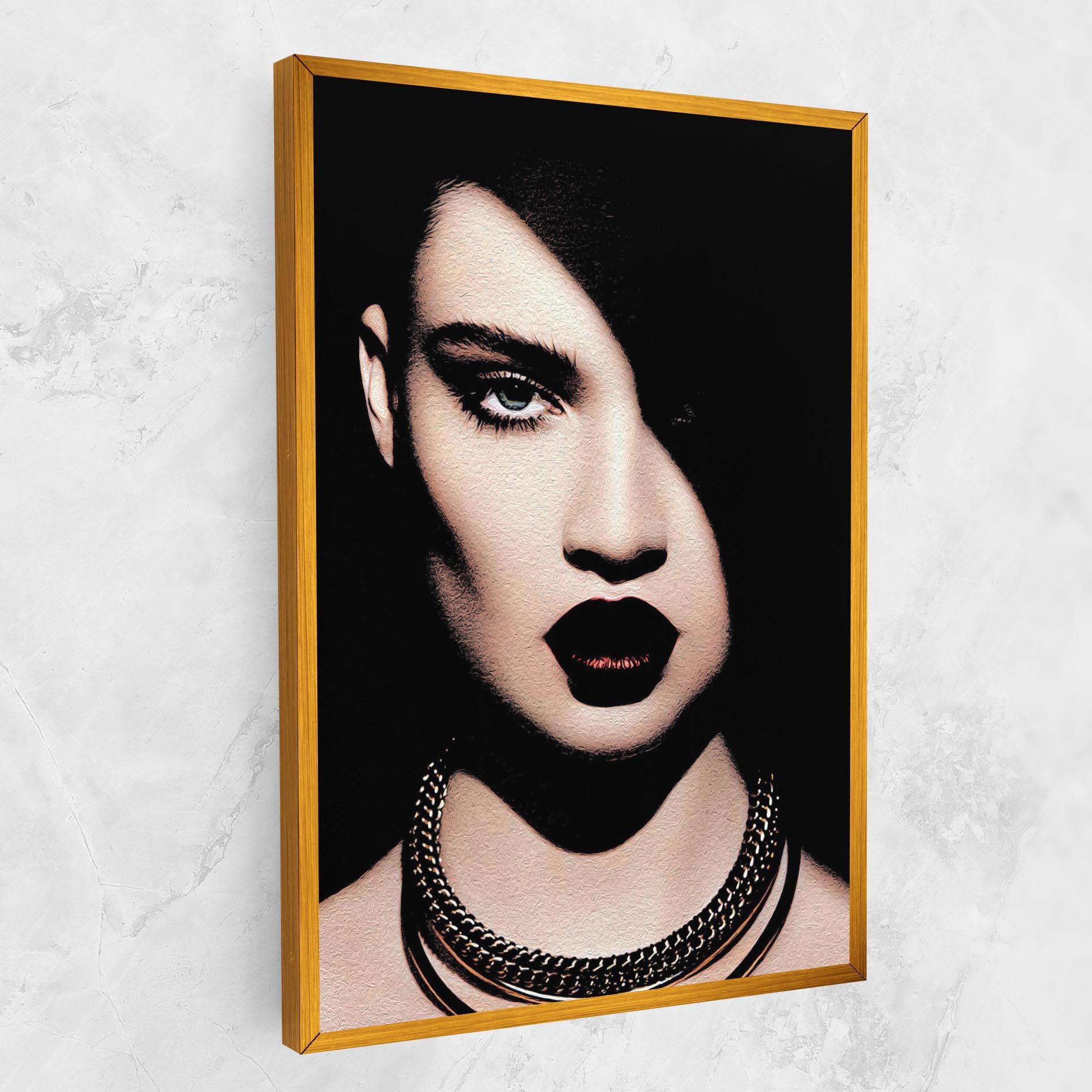 Картина на платно Gold Necklace mockup 1