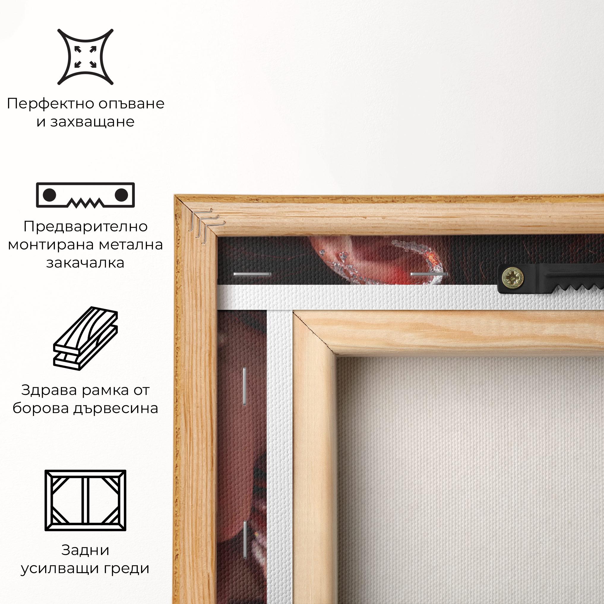 Картина на платно Big Diamond Hand mockup 5