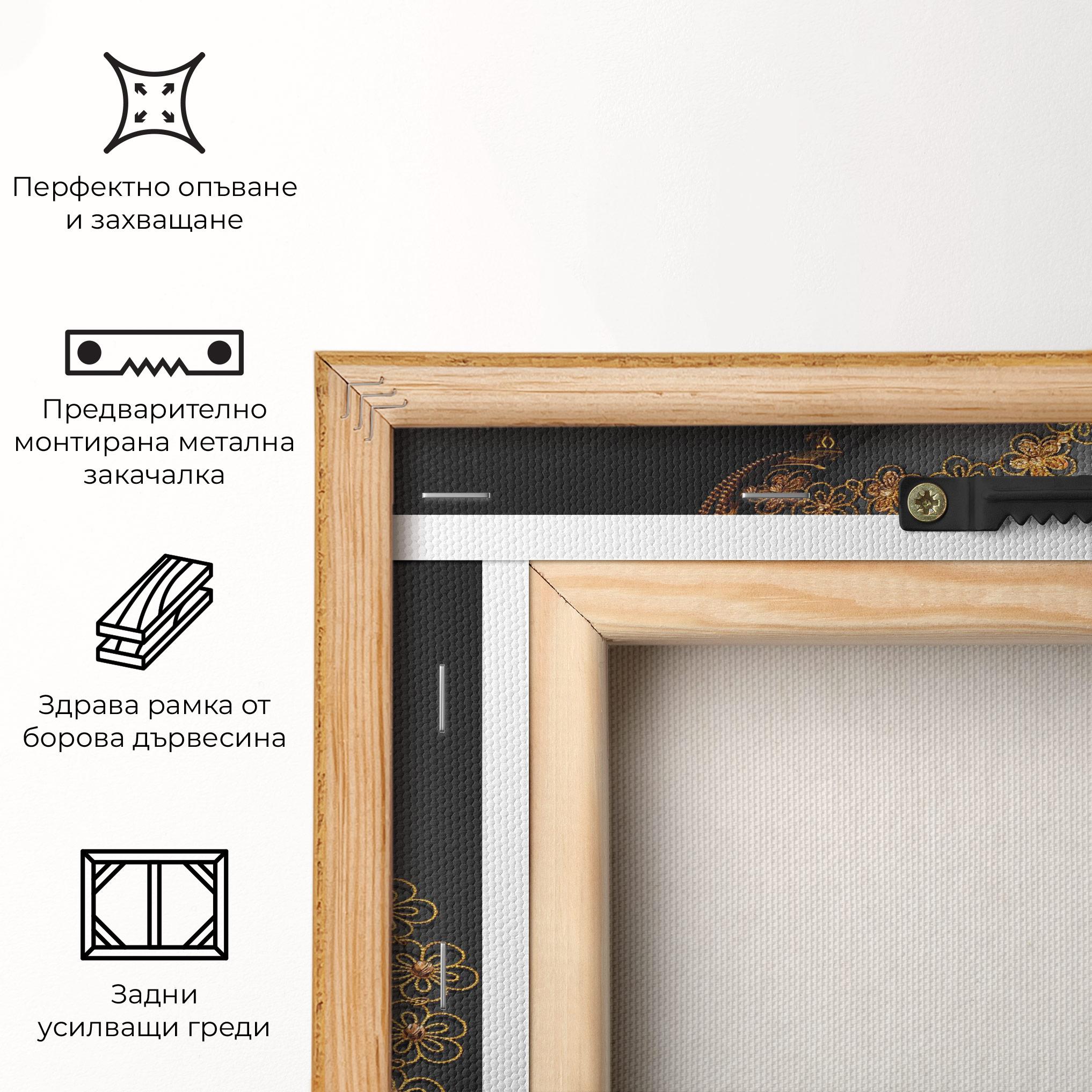 Картина на платно Golden Jewelery Set mockup 5