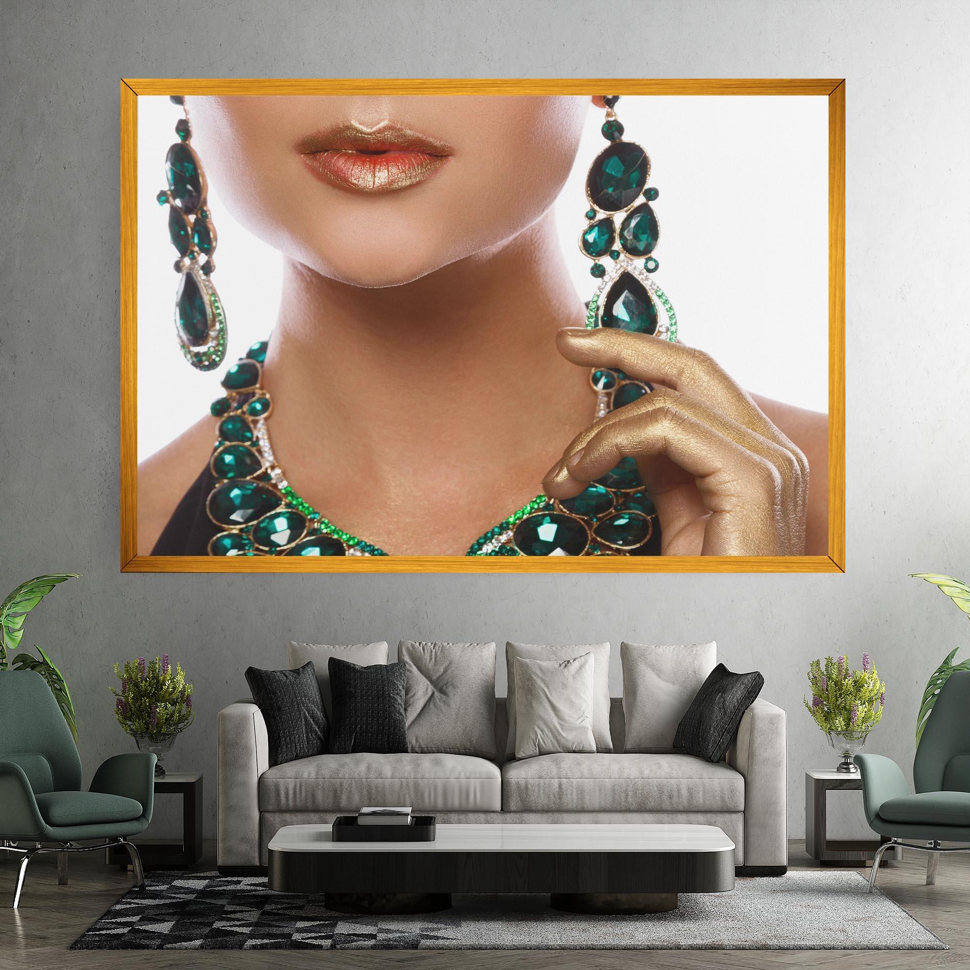 Картина на платно Green Accessory mockup 7