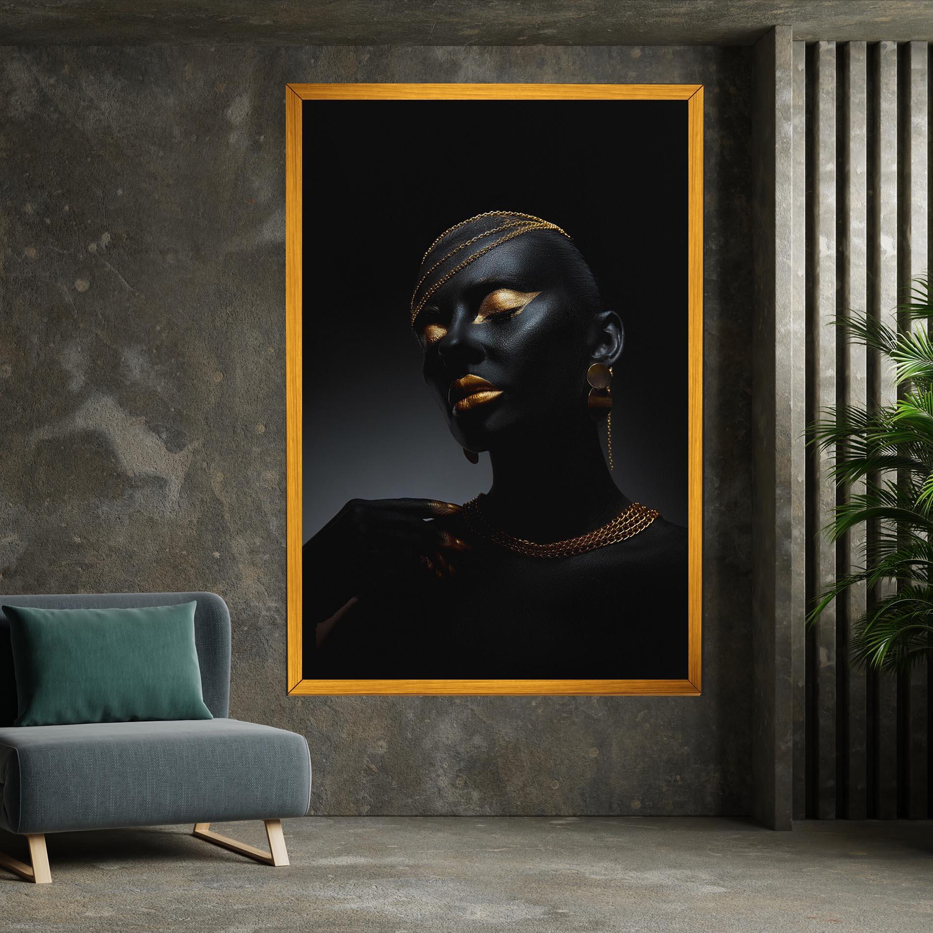 Картина на платно Beauty Gold mockup 7